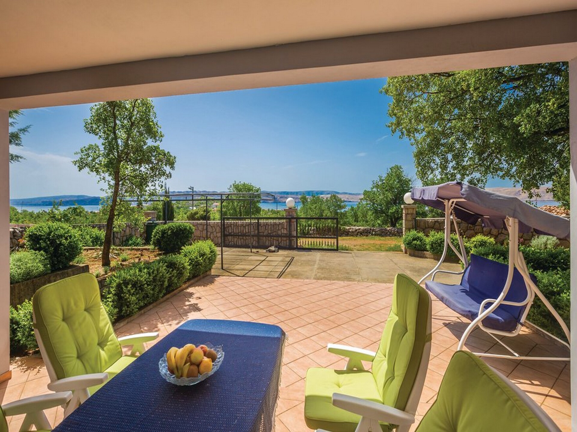 Studio met zeezicht en terras in Cesarica bij Karlobag - foto 1