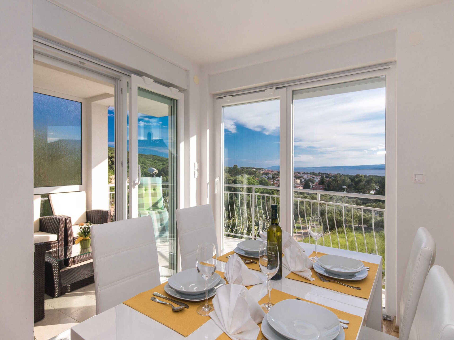 Appartement met zeezicht en balkon in Punat, vlakbij strand - foto 2