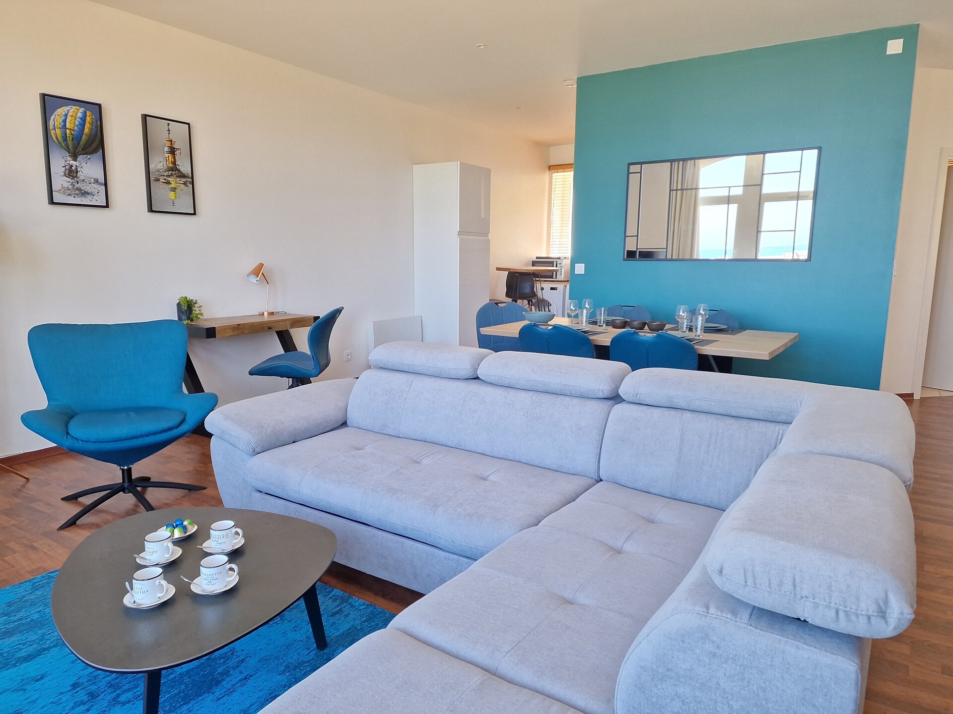 Licht appartement met zeezicht op de heuvels van Primel, vlakbij het strand - foto 2