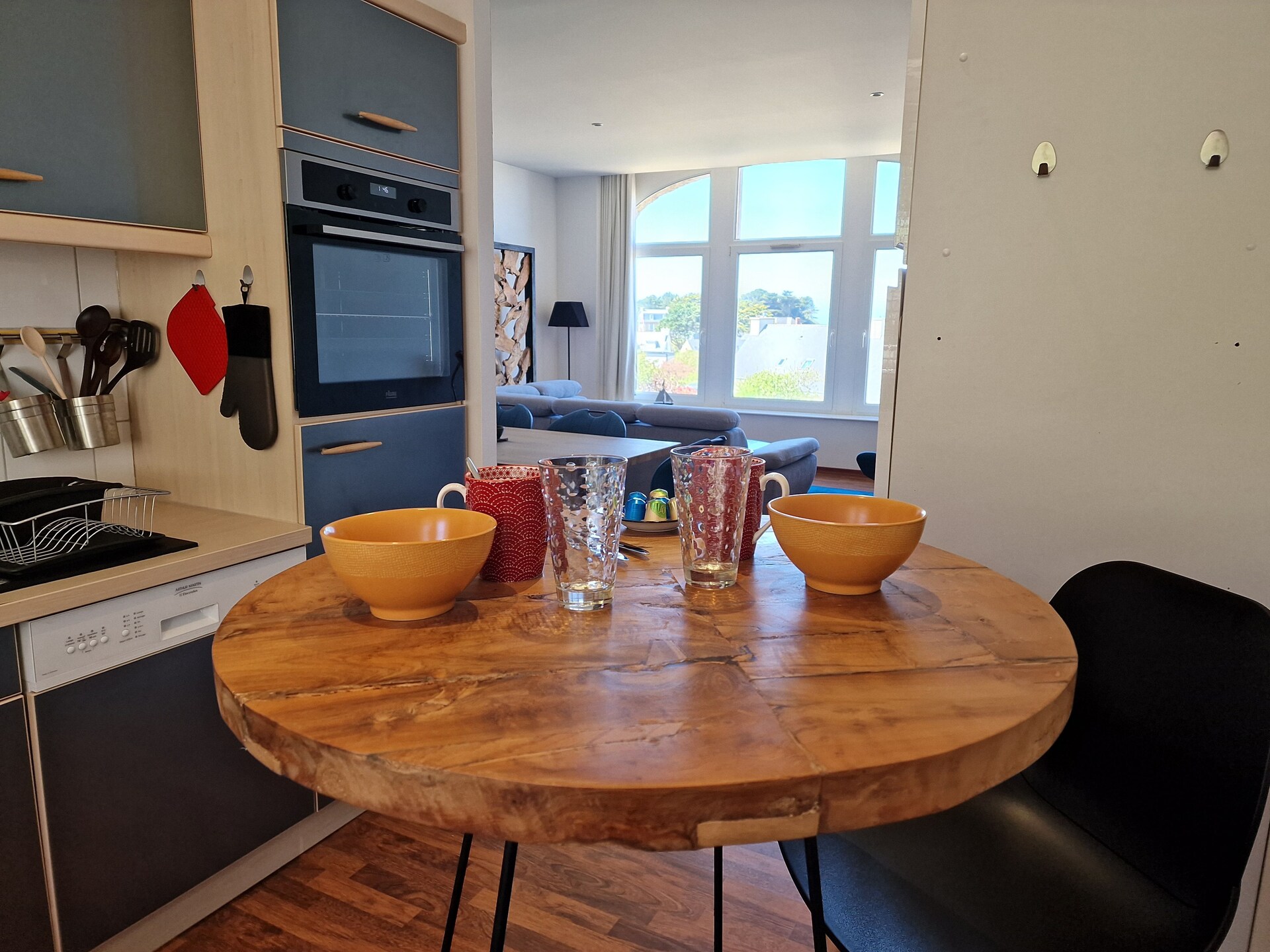 Licht appartement met zeezicht op de heuvels van Primel, vlakbij het strand - foto 6