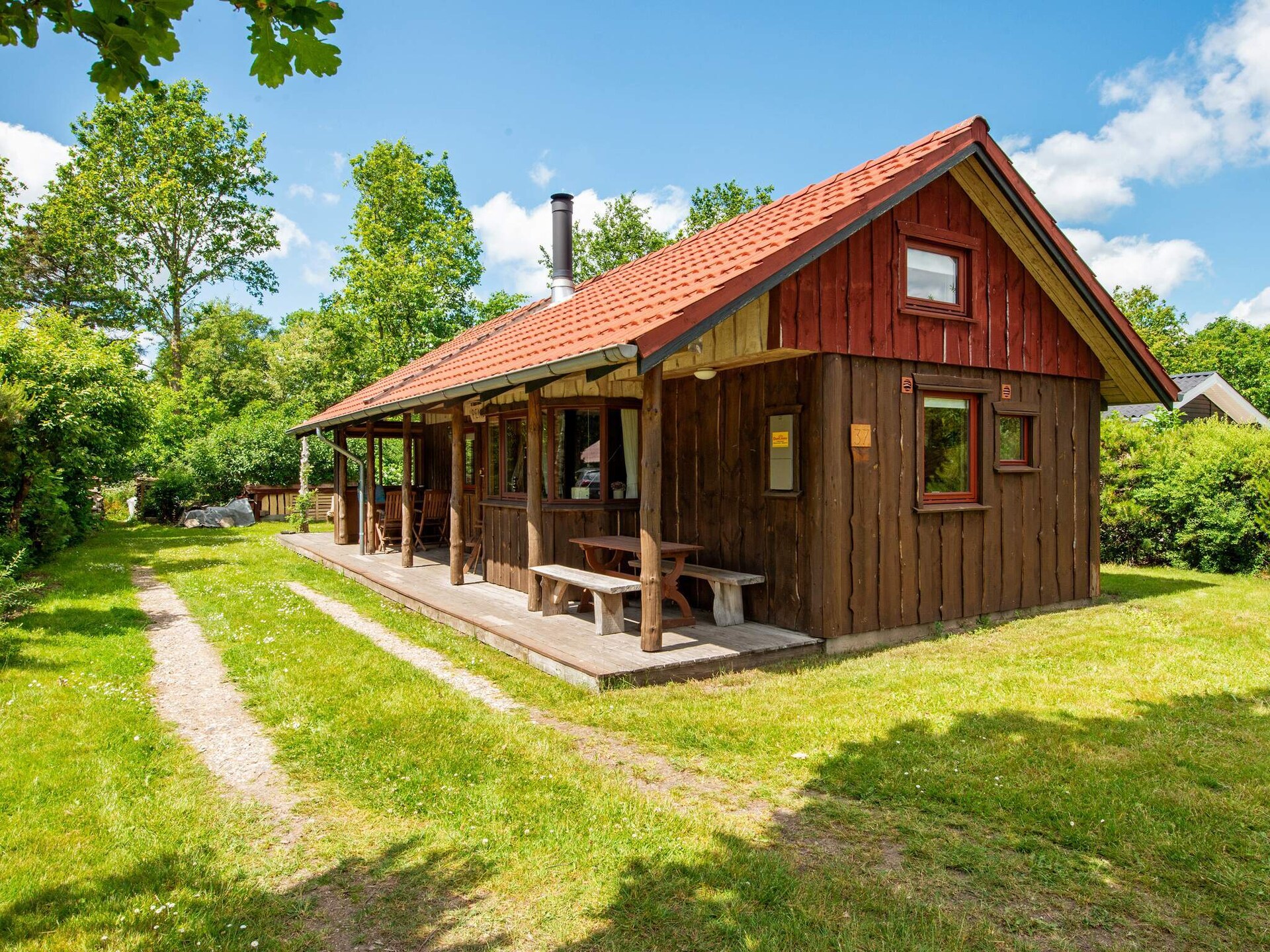 Houten vakantiehuis voor 6 personen aan de Holme Å bij Hovborg - foto 34