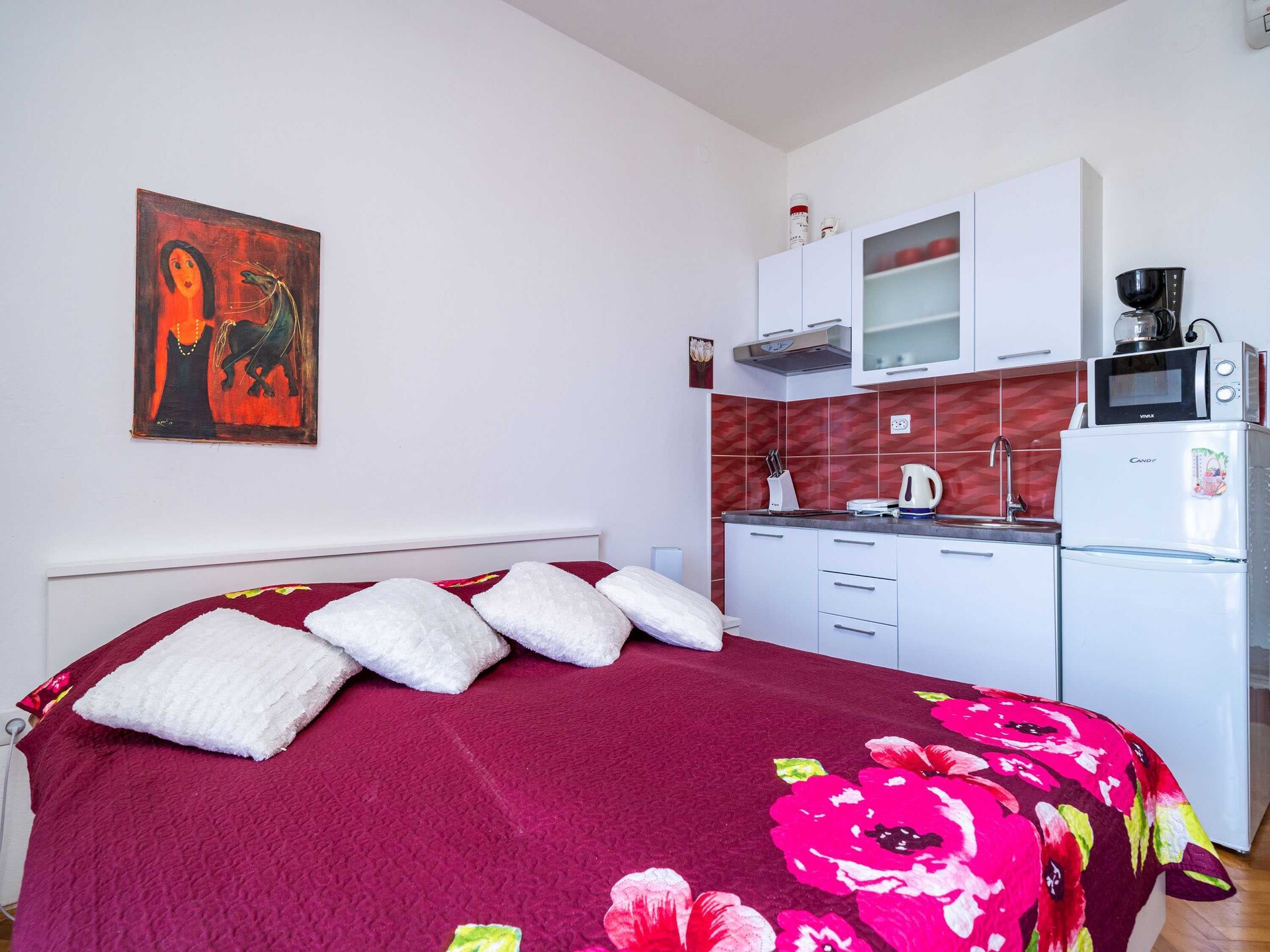 Studio met zeezichtbalkon op 100m van het strand in Cavtat - foto 6