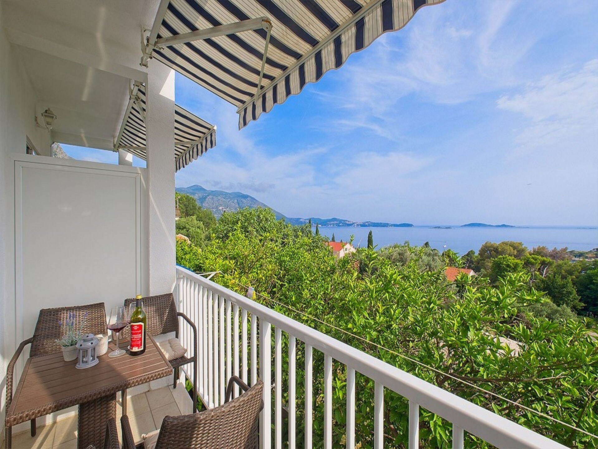 Studio met balkon en zeezicht in Mlini, 200m van strand - foto 9
