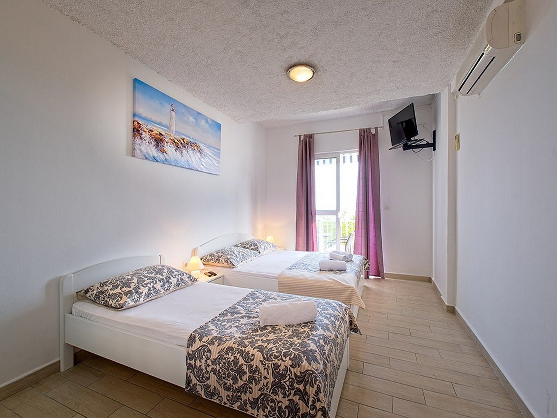 Studio met balkon en zeezicht in Mlini, 200m van strand - foto 3