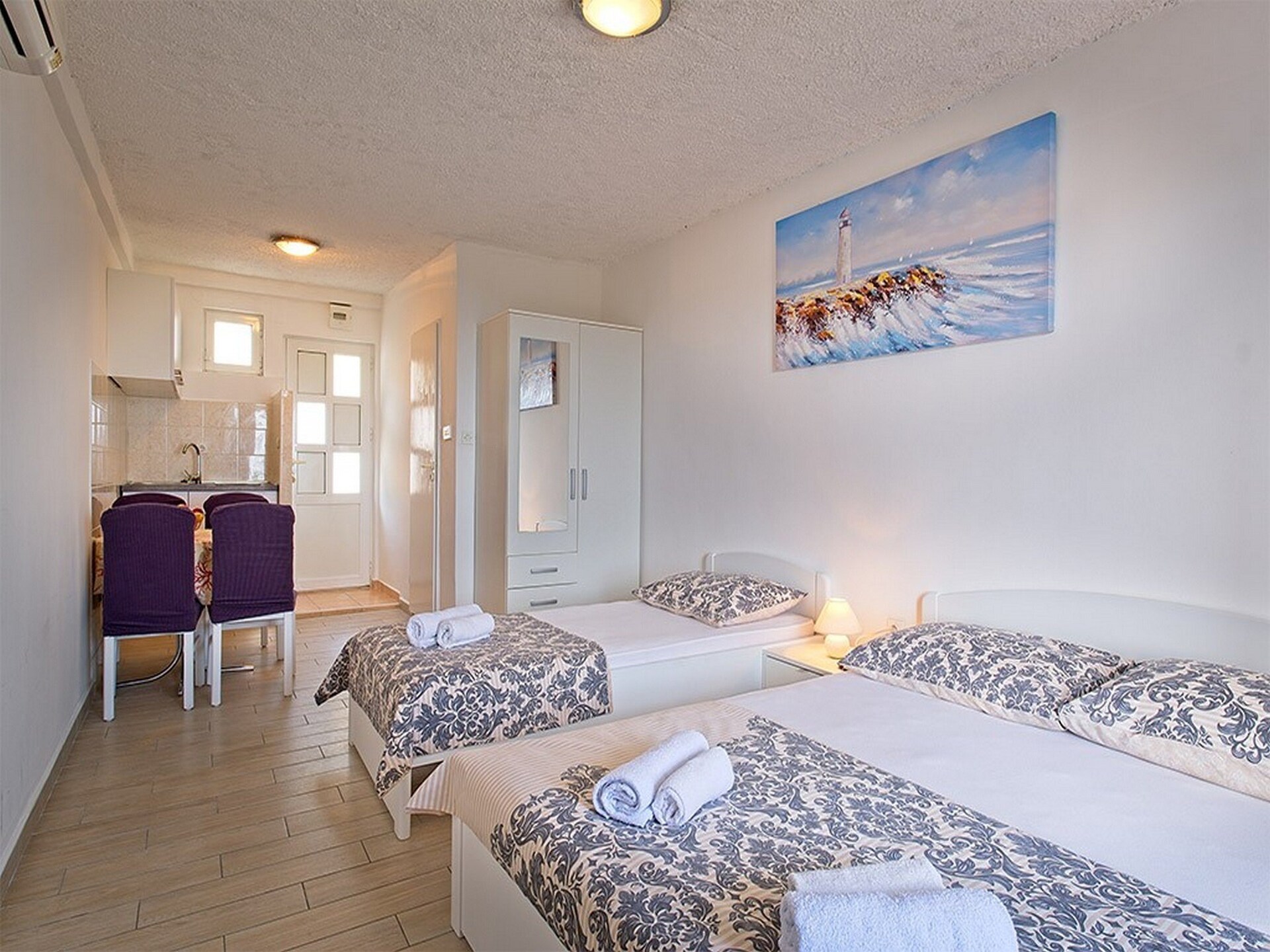 Studio met balkon en zeezicht in Mlini, 200m van strand - foto 5