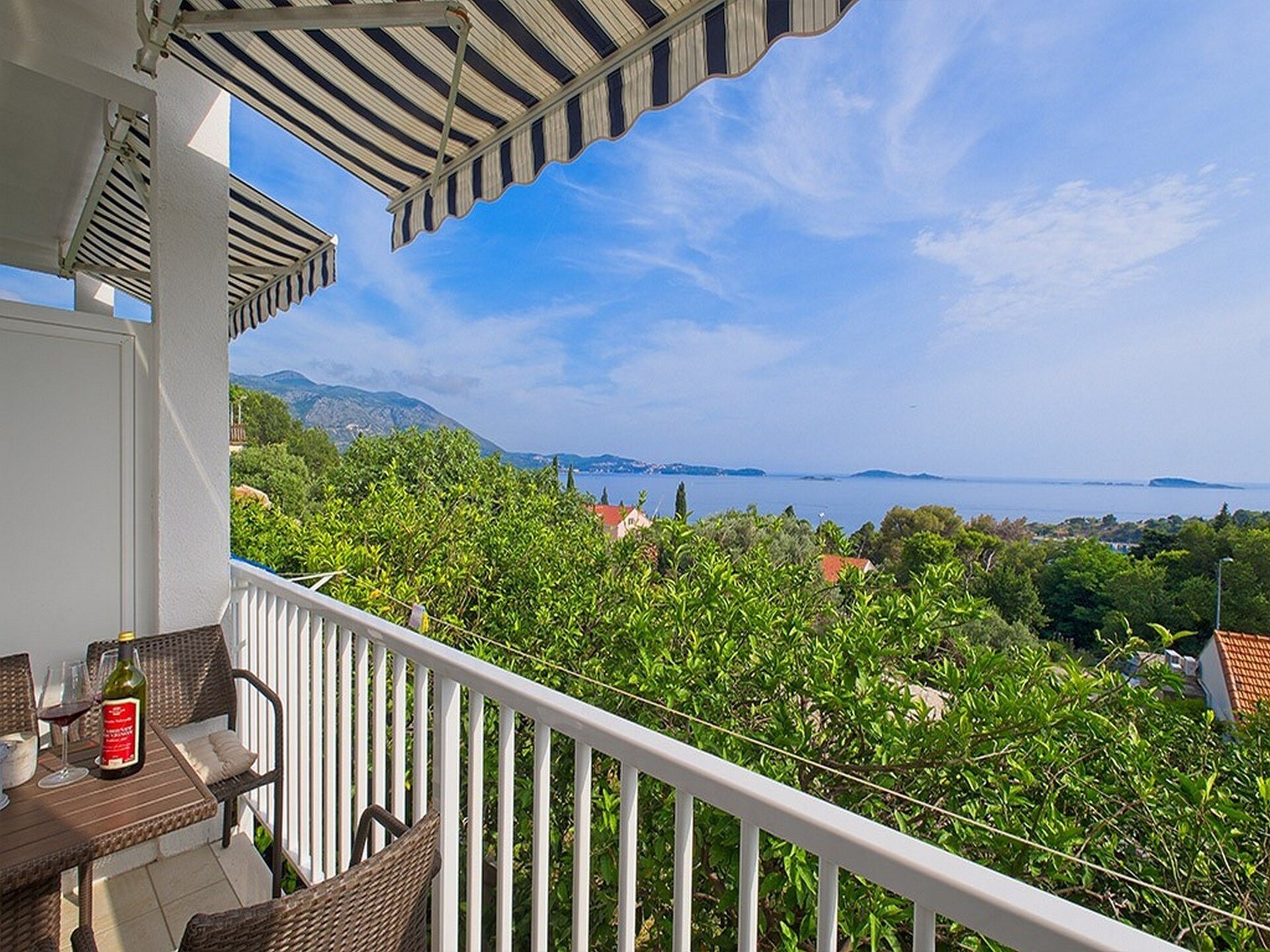 Studio met balkon en zeezicht in Mlini, 200m van strand - foto 8