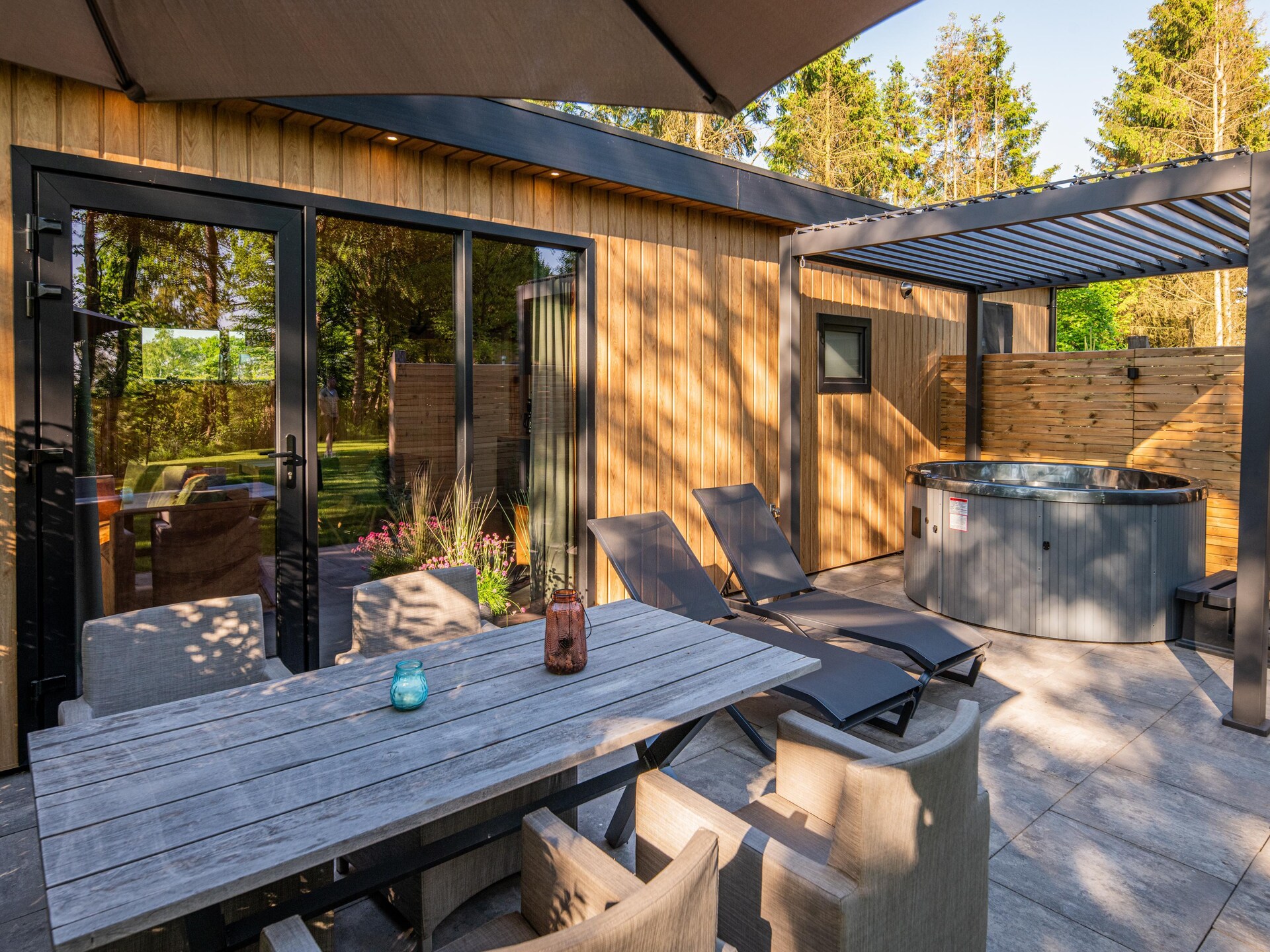 Wellnesslodge Scholekster: privé-jacuzzi in Drentse natuur - foto 14