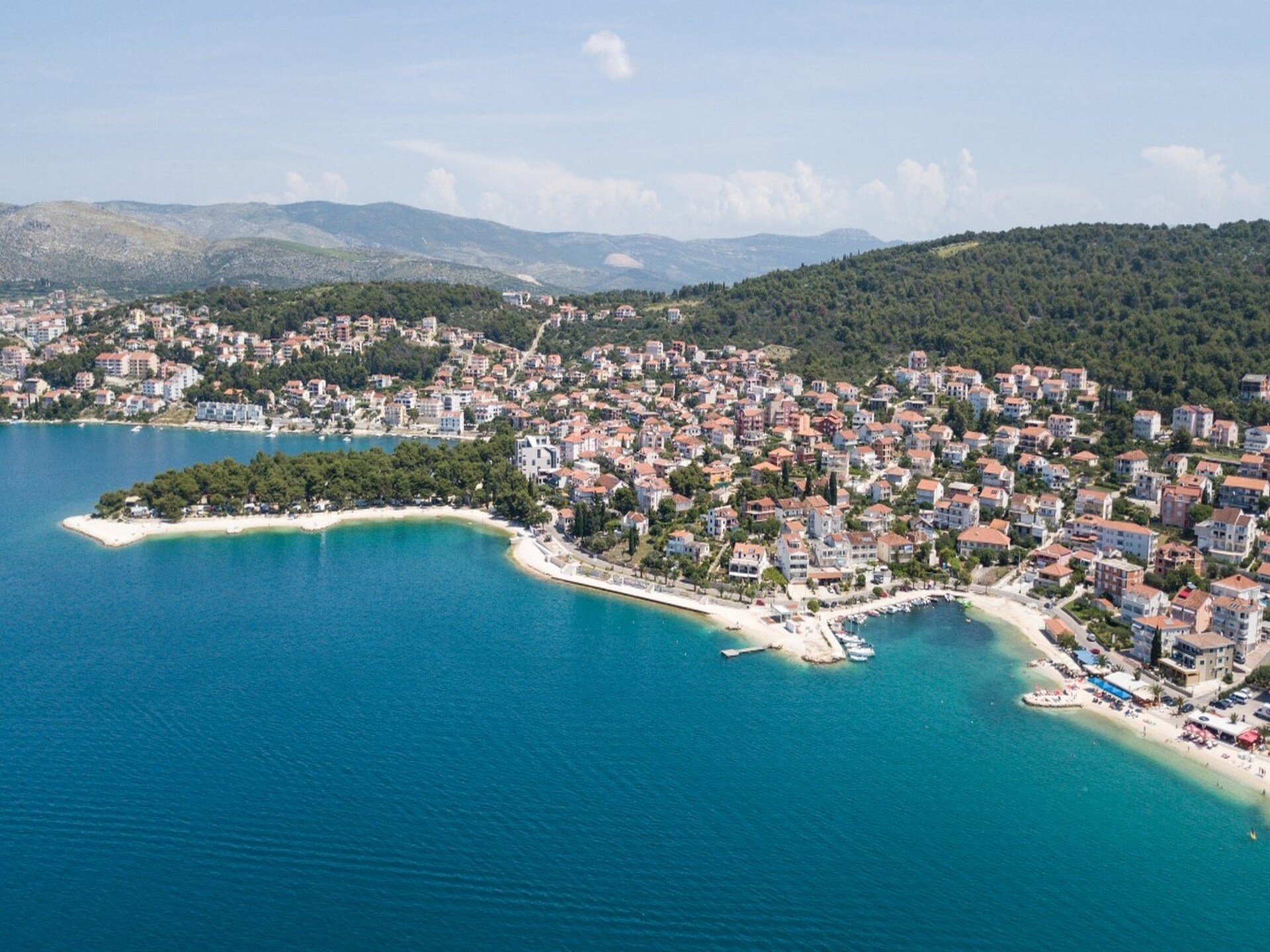 Op 400 m van het strand: appartement in Okrug Gornji voor 4 personen - foto 43