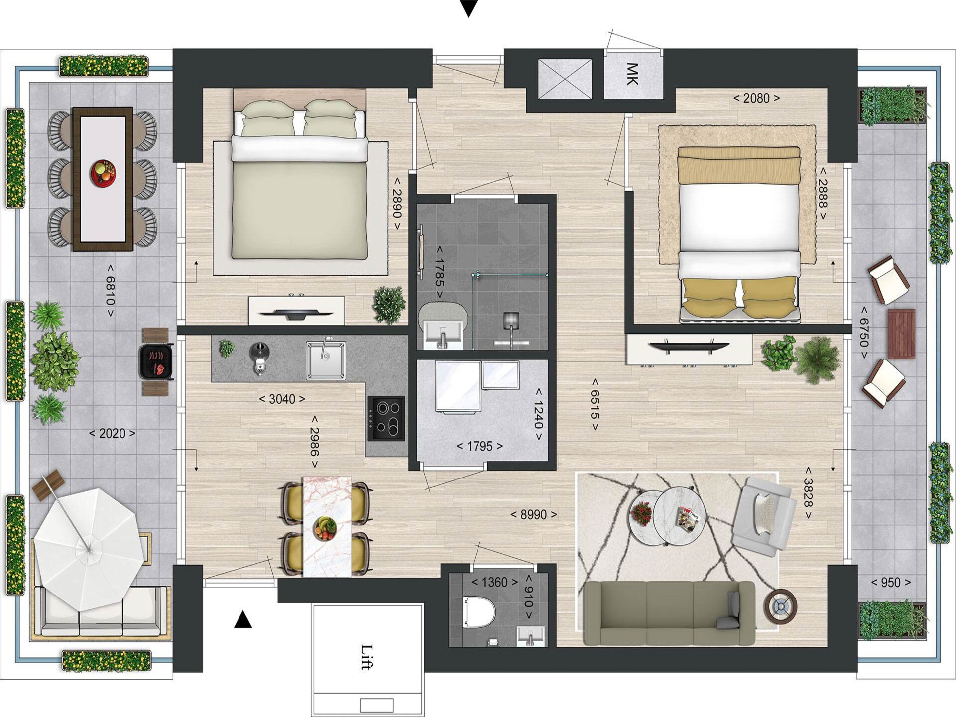 Appartement Vista Maris 22: panoramisch uitzicht over jachthaven en Schelde - foto 61