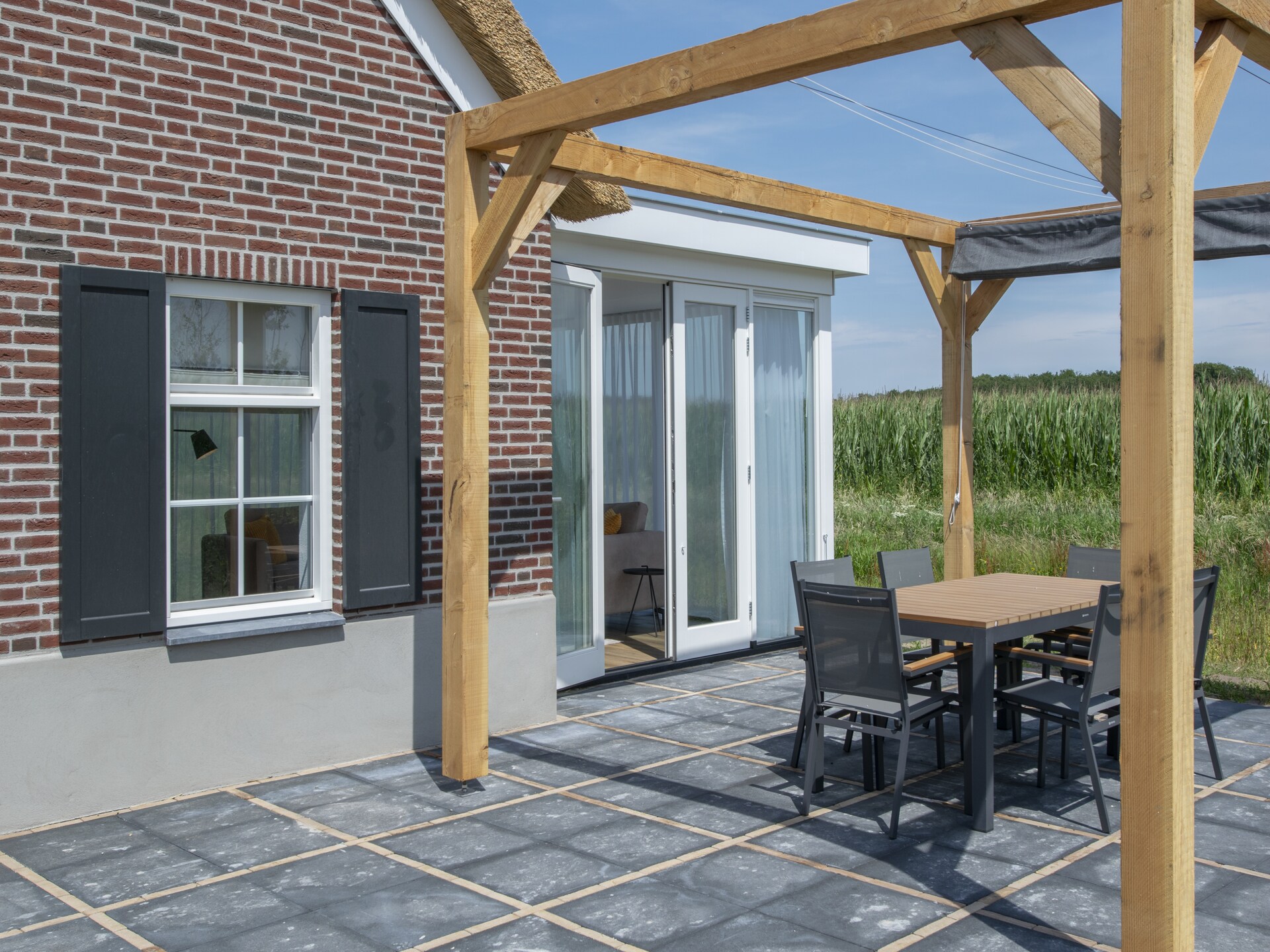Luxe rietgedekte villa met tuin op vakantiepark in Someren, Brabant - foto 7