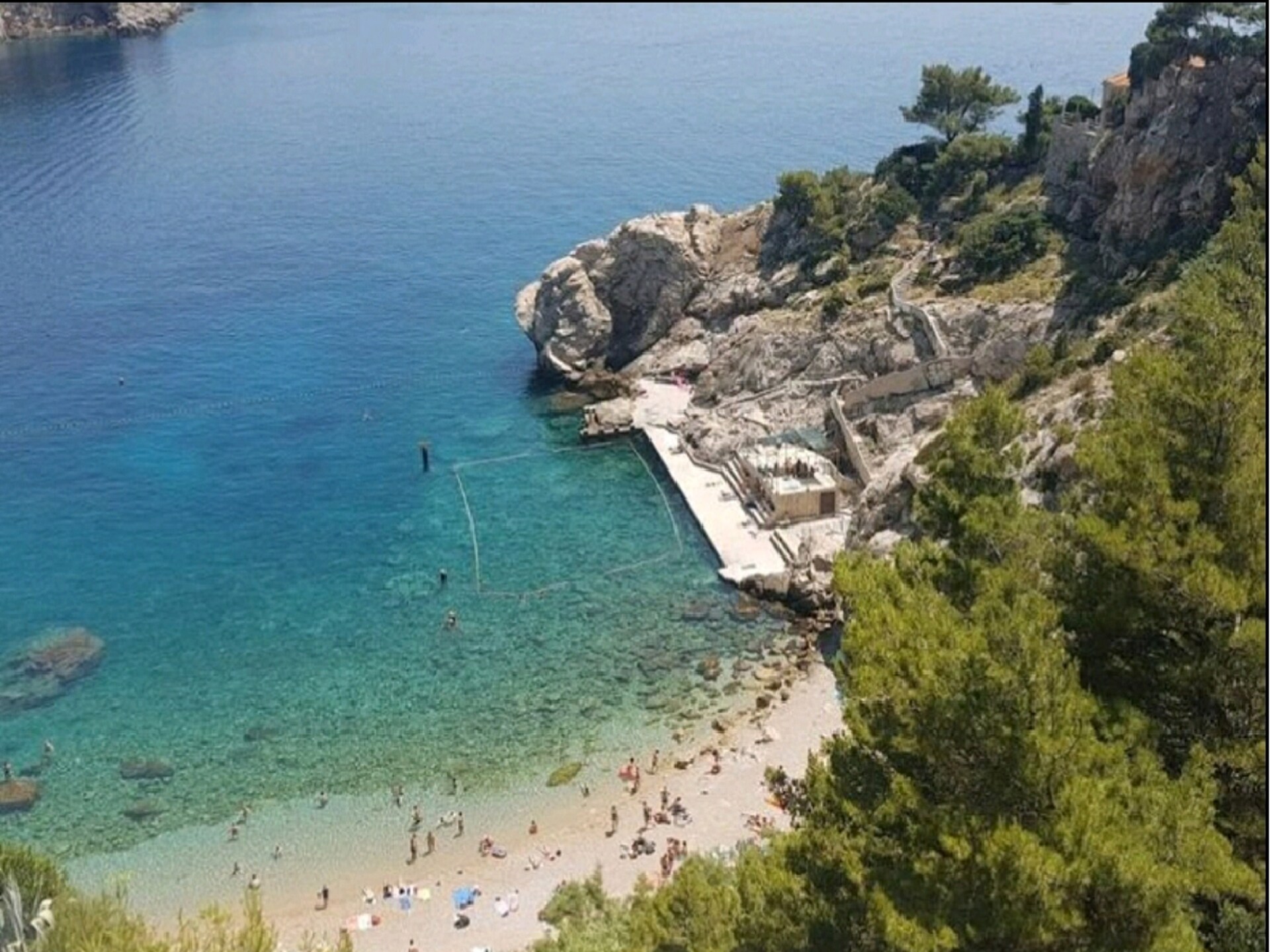 Dubrovnik kamer met zeezicht en gedeeld terras op loopafstand van strand - foto 23