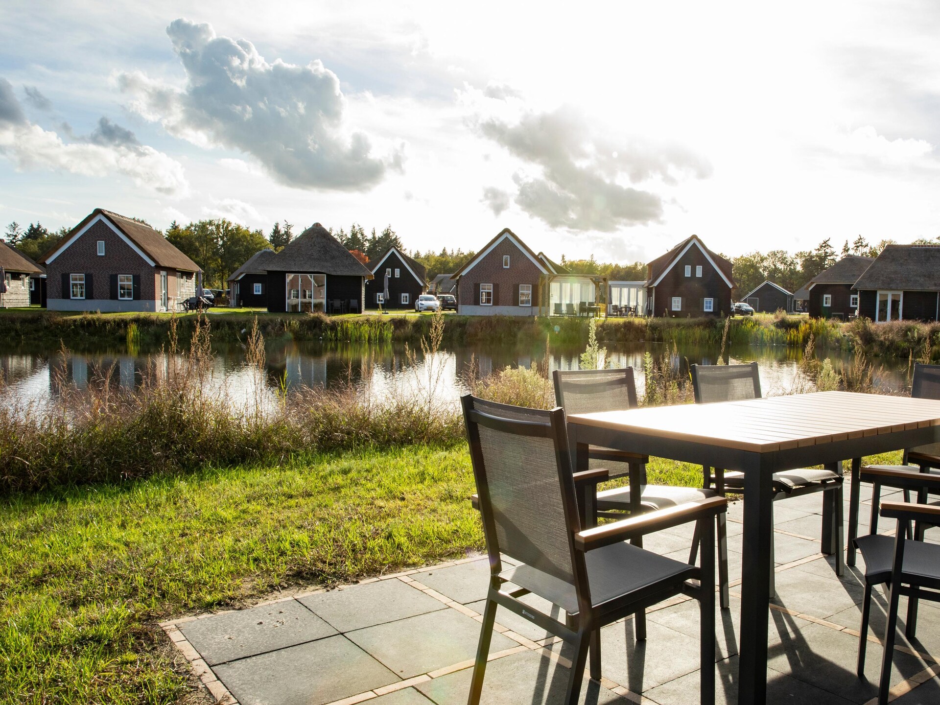 Luxe rietgedekte villa met sauna en stoomdouche op vakantiepark bij Someren - foto 12