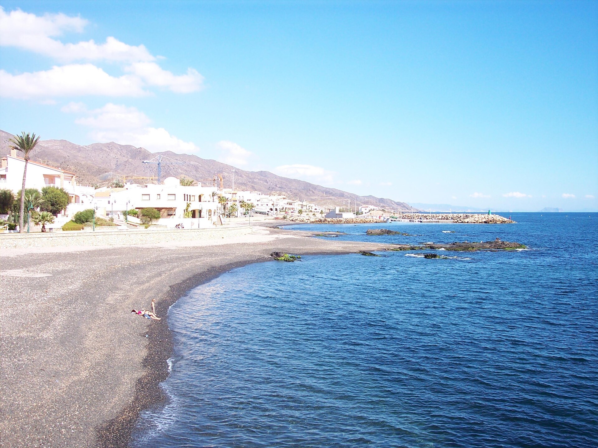 Licht appartement met zeezicht in Villaricos, 500m van Dolores-strand - foto 35