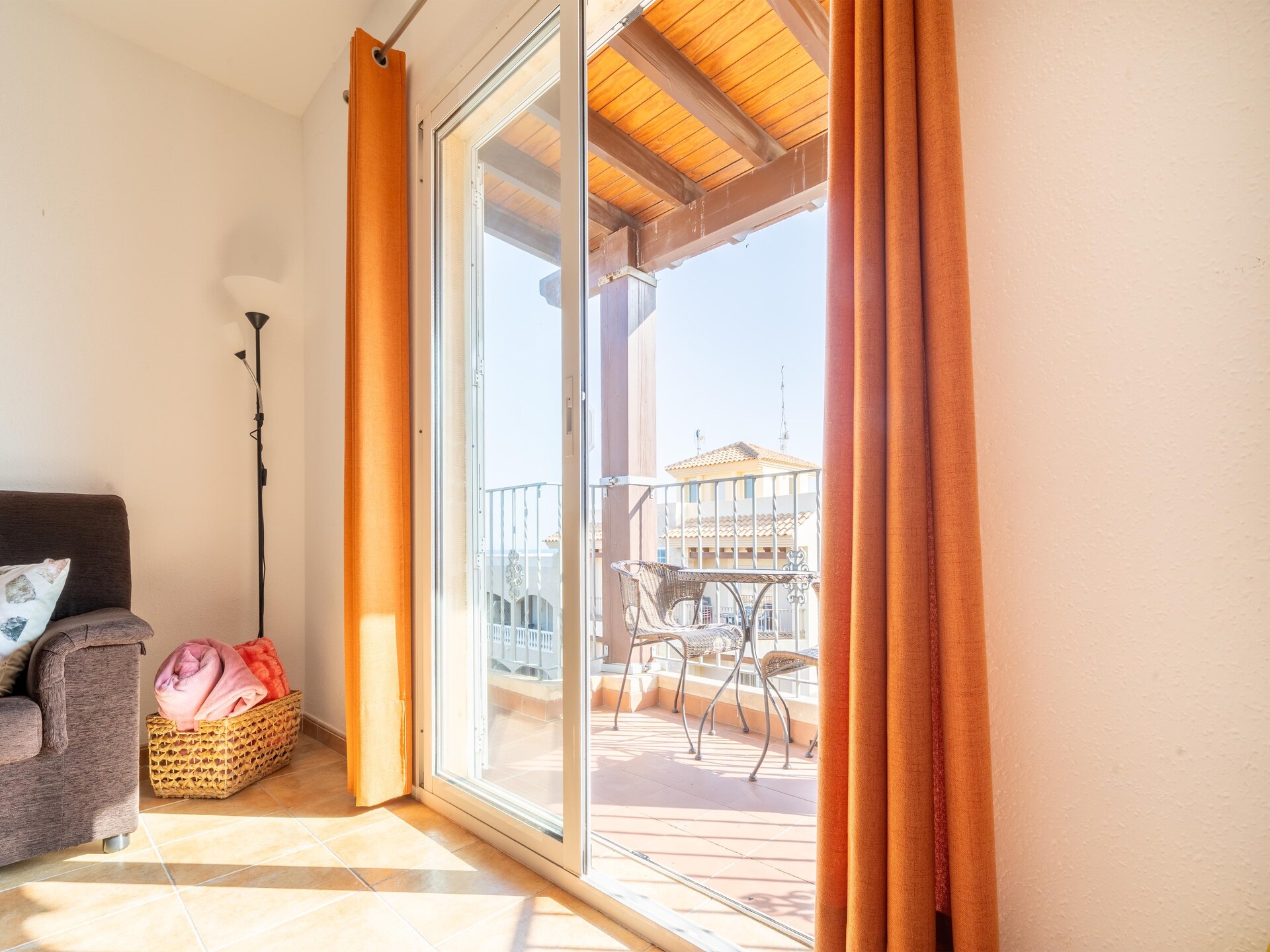 Licht appartement met zeezicht in Villaricos, 500m van Dolores-strand - foto 16