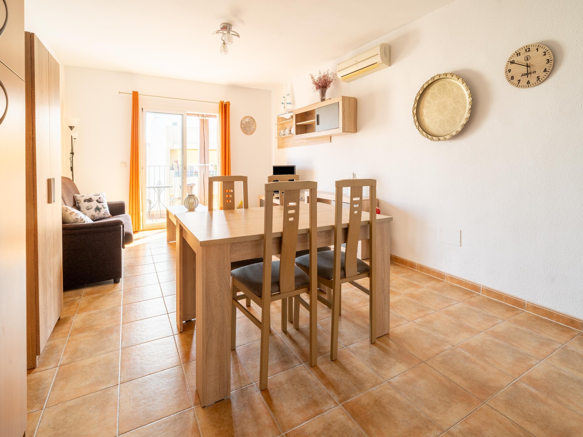 Licht appartement met zeezicht in Villaricos, 500m van Dolores-strand - foto 4