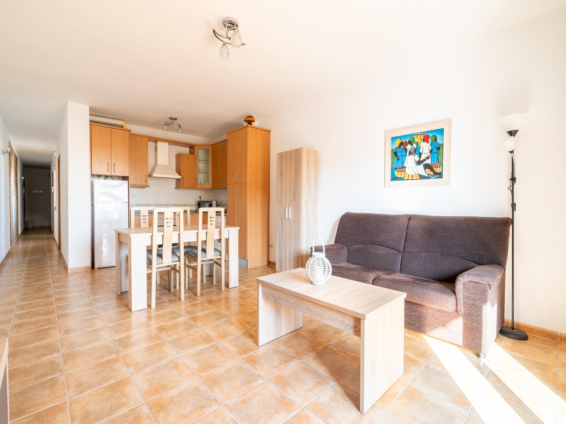 Licht appartement met zeezicht in Villaricos, 500m van Dolores-strand - foto 17