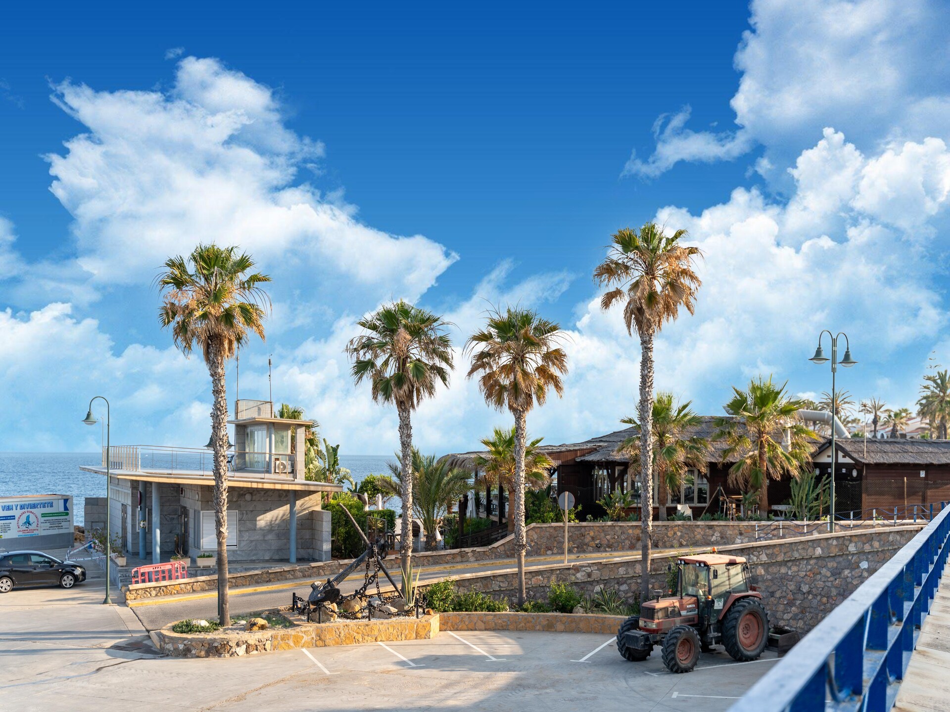 Licht appartement met zeezicht in Villaricos, 500m van Dolores-strand - foto 37