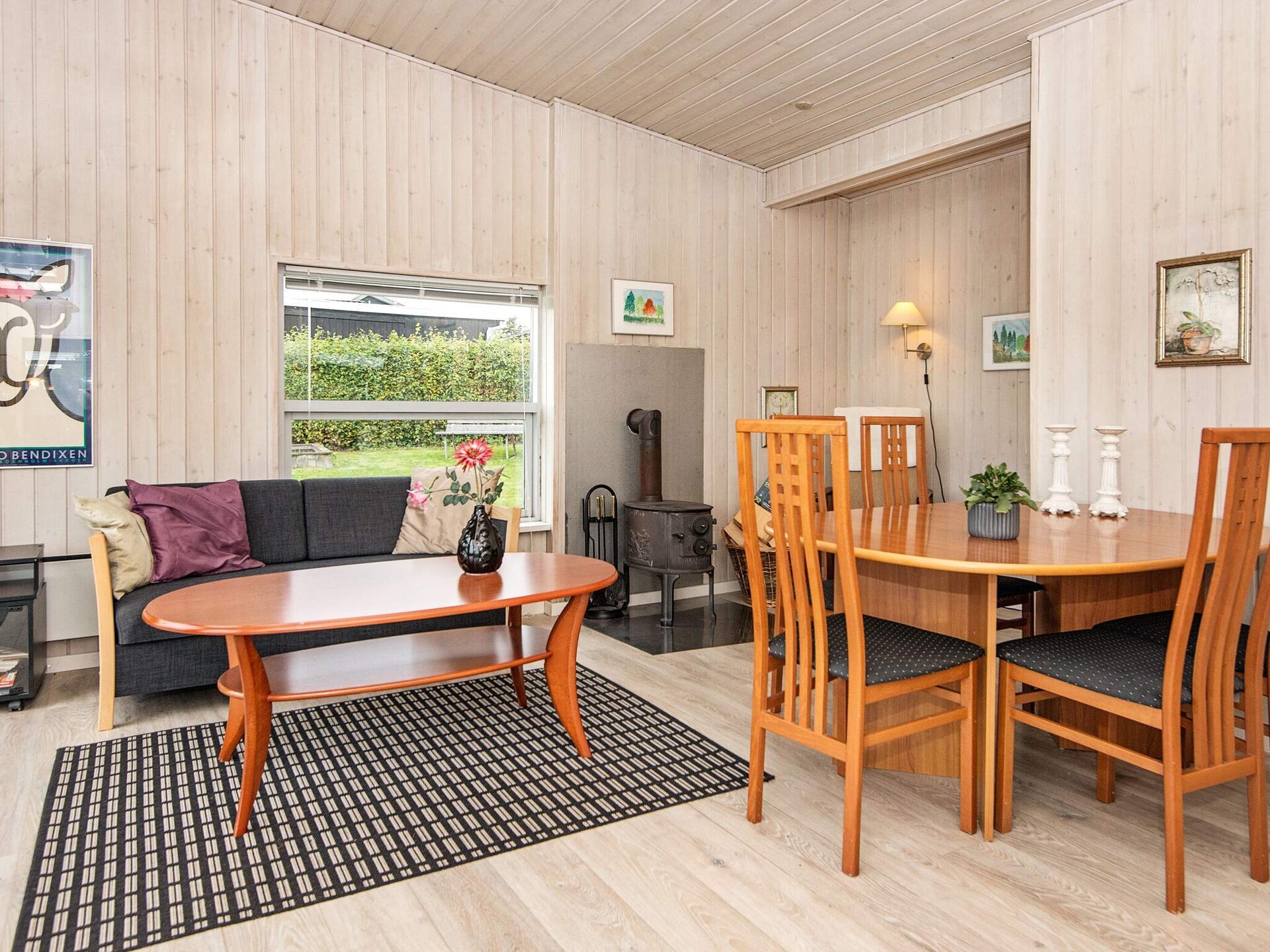 Op 250 m van het strand: Knus vakantiehuis in Rønde voor 4 personen - foto 24