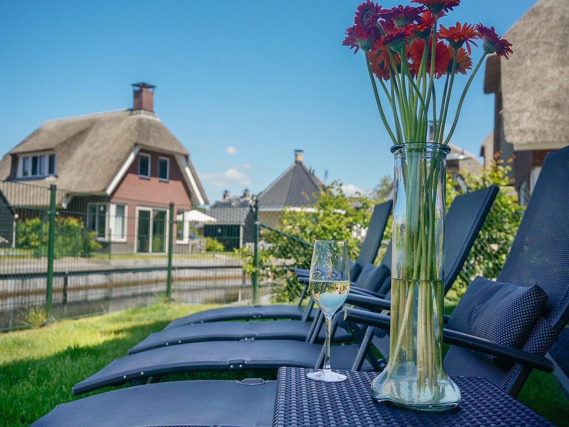 Rietgedekte villa aan het water op kleinschalig park in Friesland - foto 40