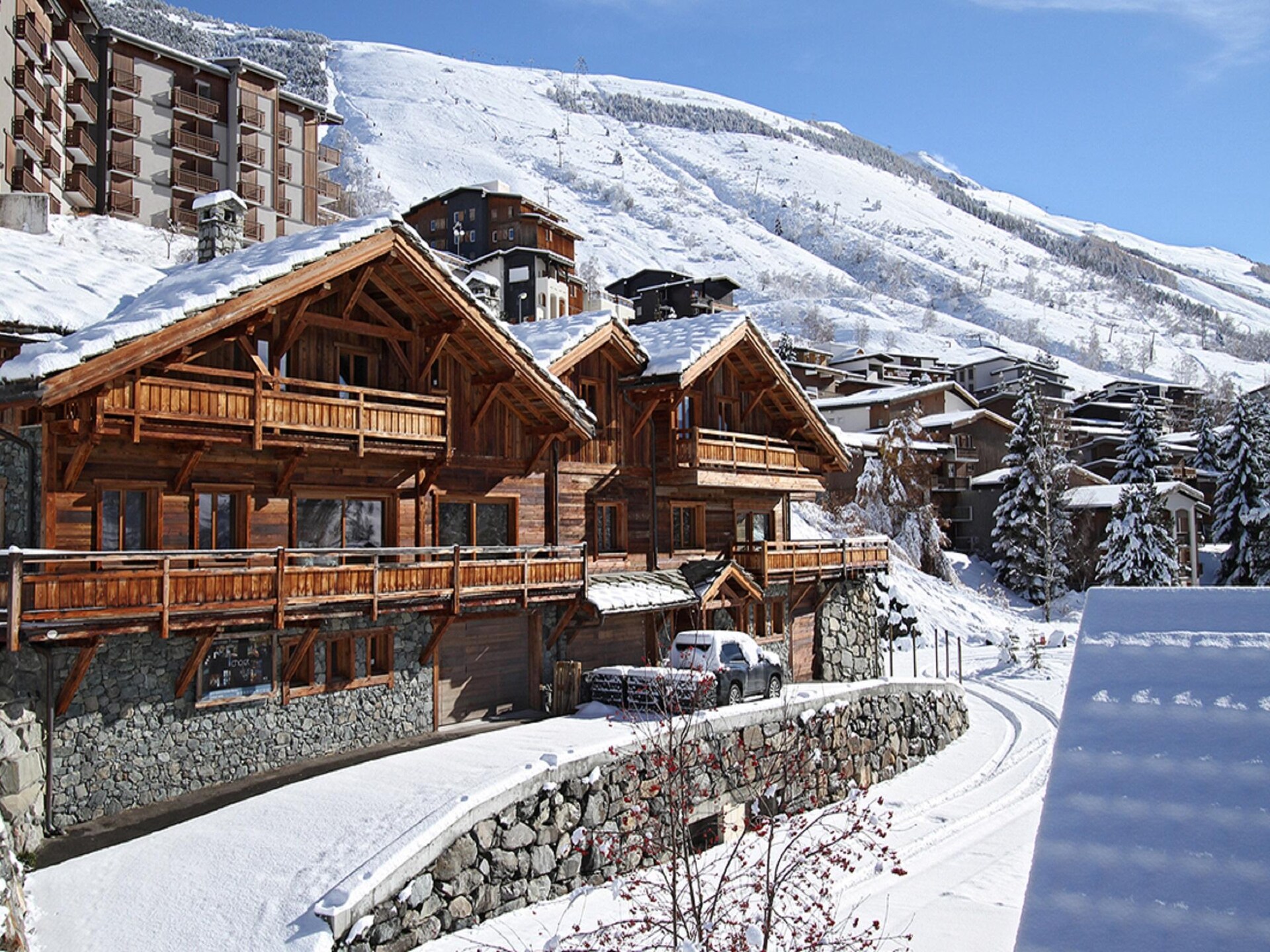Chalet Le Lys: Luxe 14-persoons chalet met zwembad op 50m van de piste - foto 29