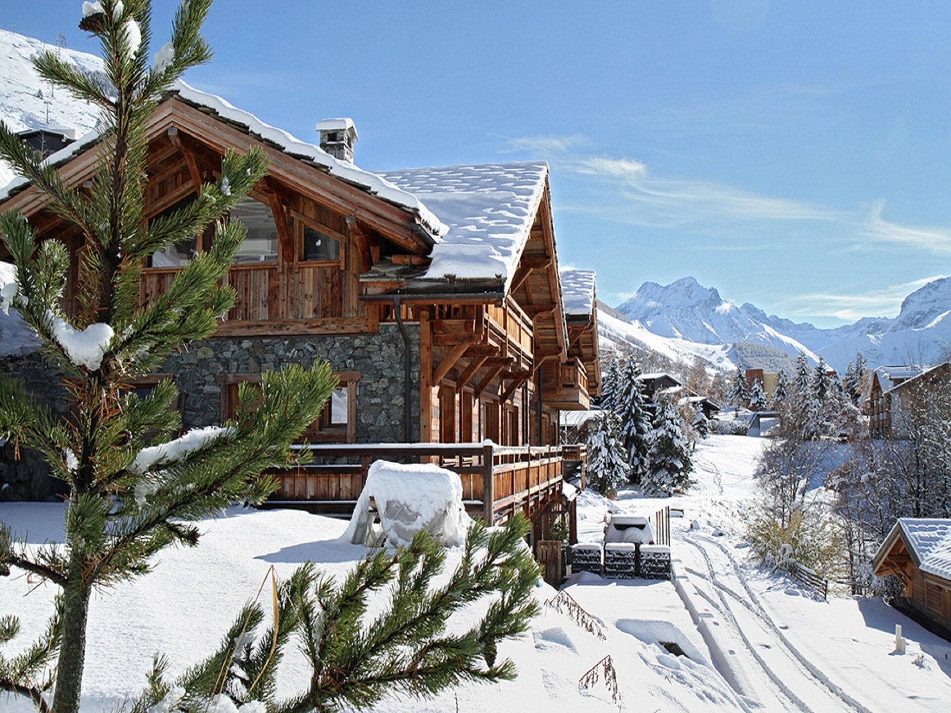 Chalet Le Lys: Luxe 14-persoons chalet met zwembad op 50m van de piste - foto 30