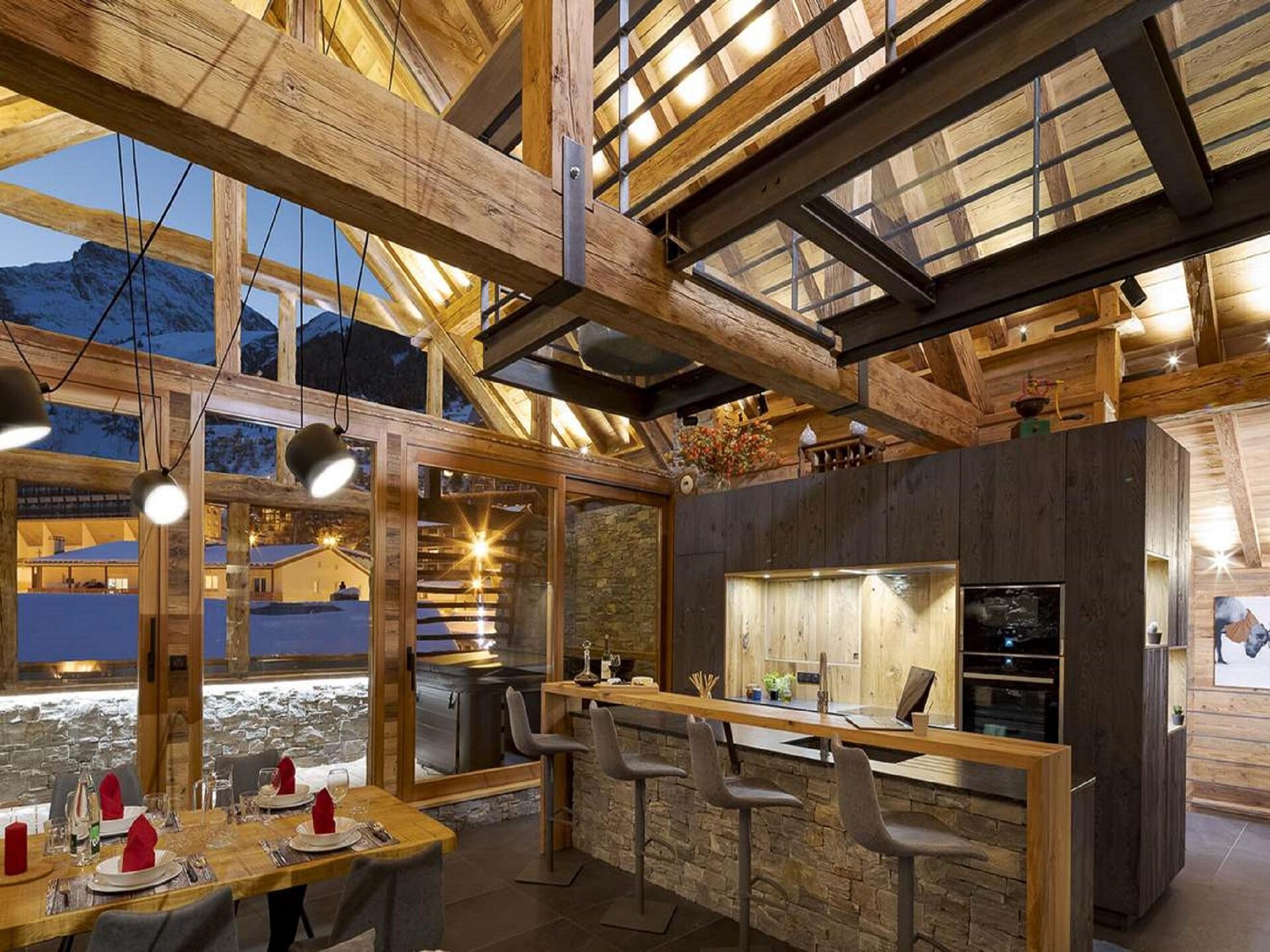 14-persoons luxe chalet aan de piste in Les Deux Alpes - foto 5