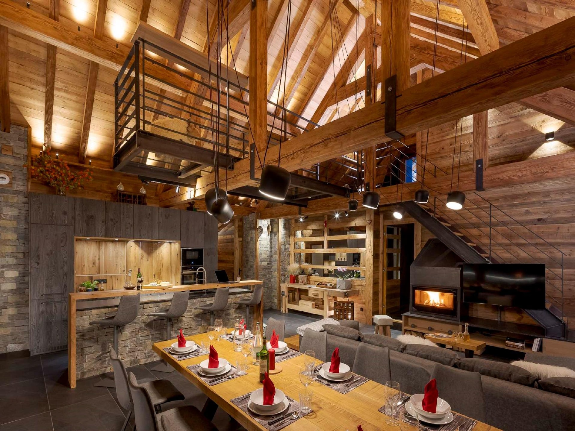 14-persoons luxe chalet aan de piste in Les Deux Alpes - foto 6
