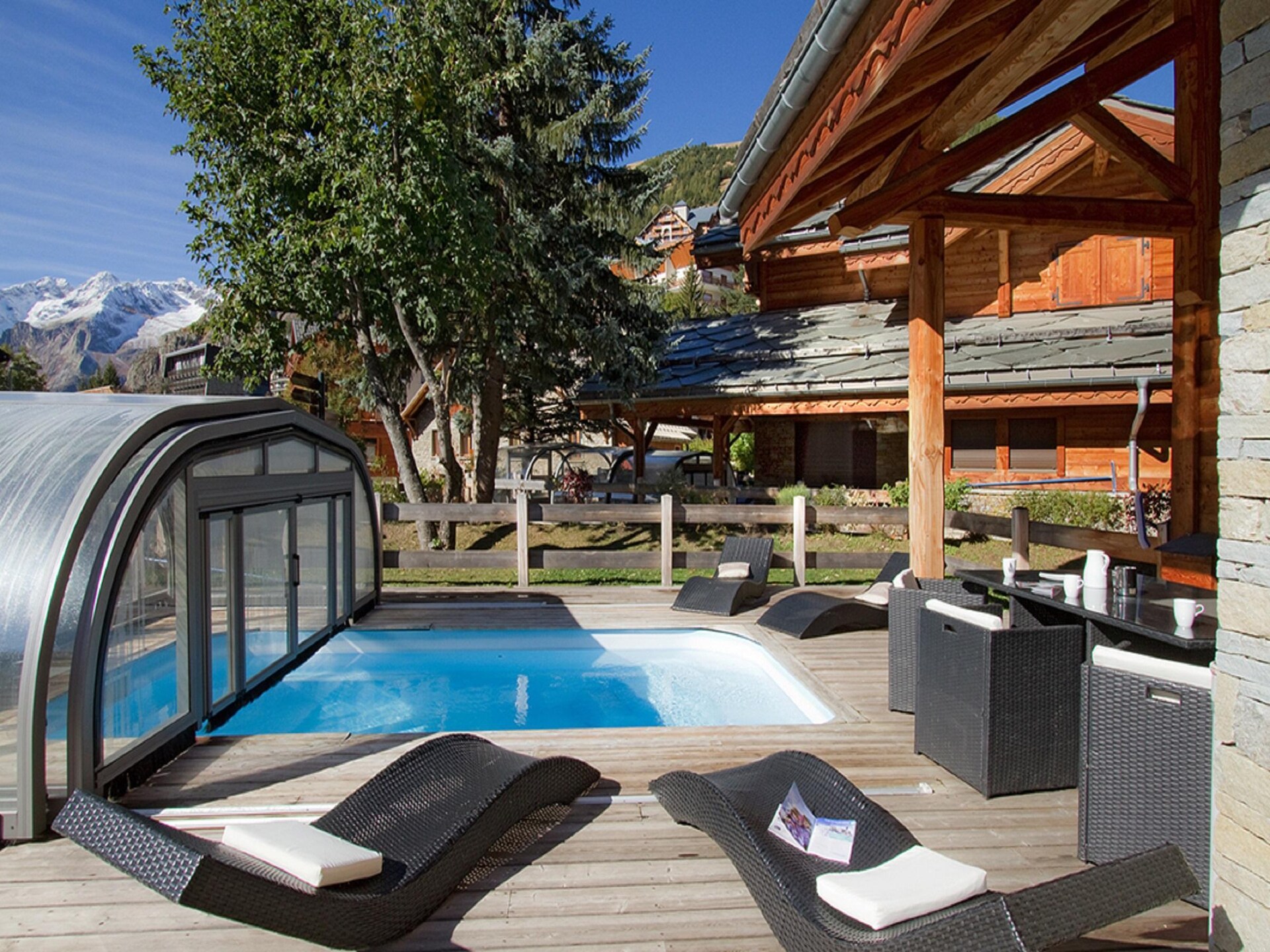 14-persoons chalet met privézwembad aan de piste in Les Deux Alpes - foto 7