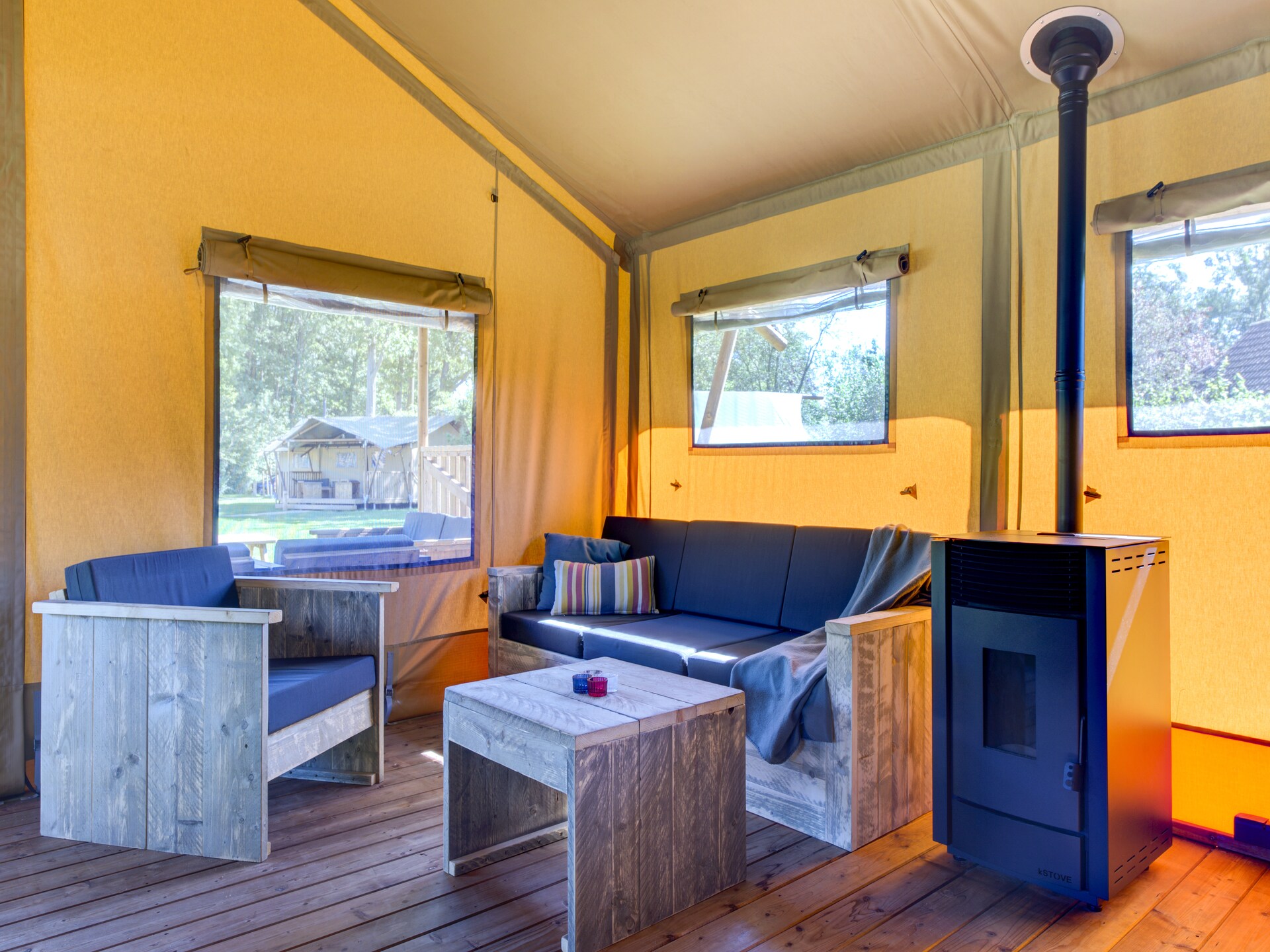 Luxe tentlodge op rustig vakantiepark in het Overijsselse Vechtdal - foto 6