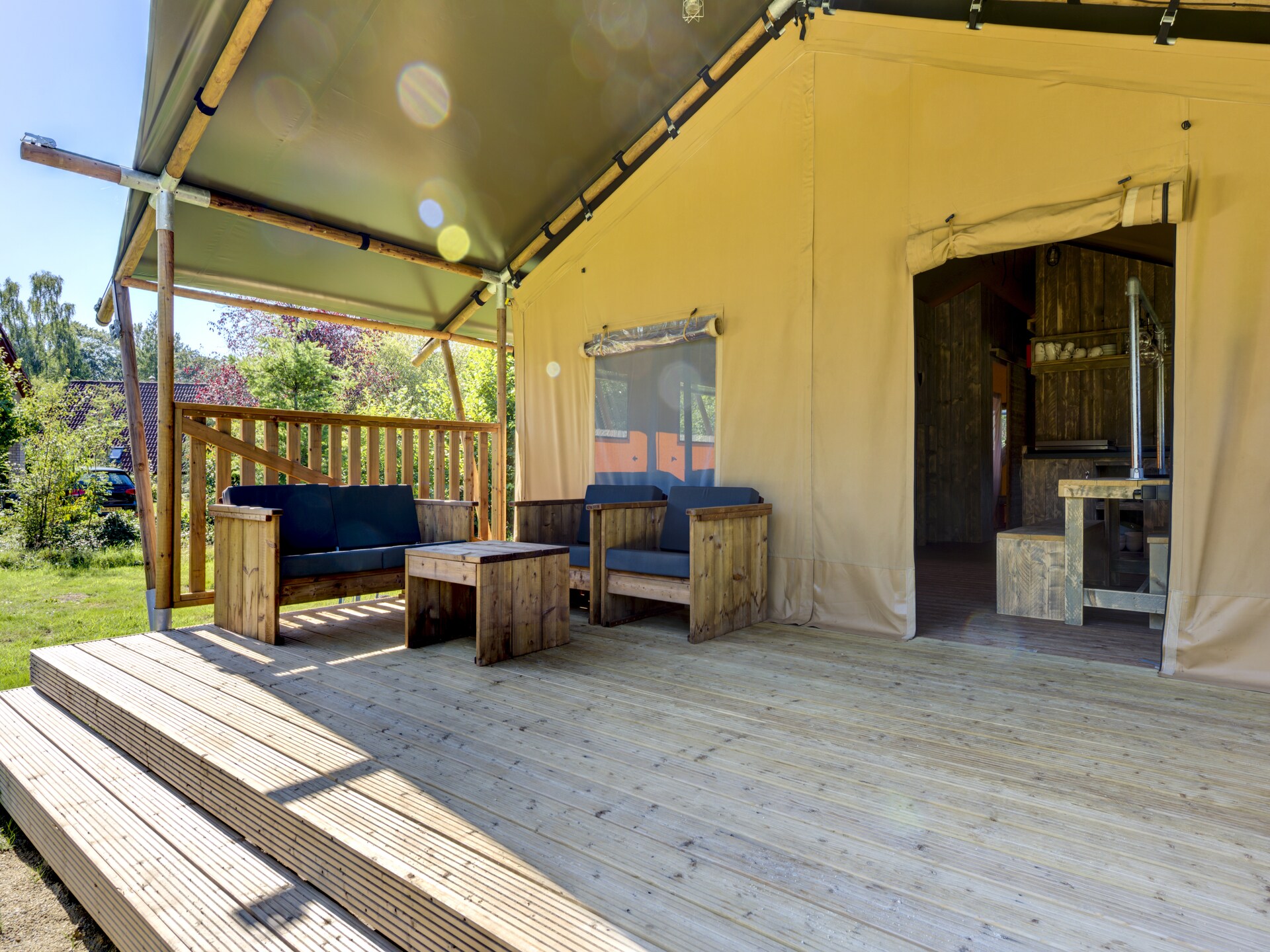 Luxe tentlodge op rustig vakantiepark in het Overijsselse Vechtdal - foto 14