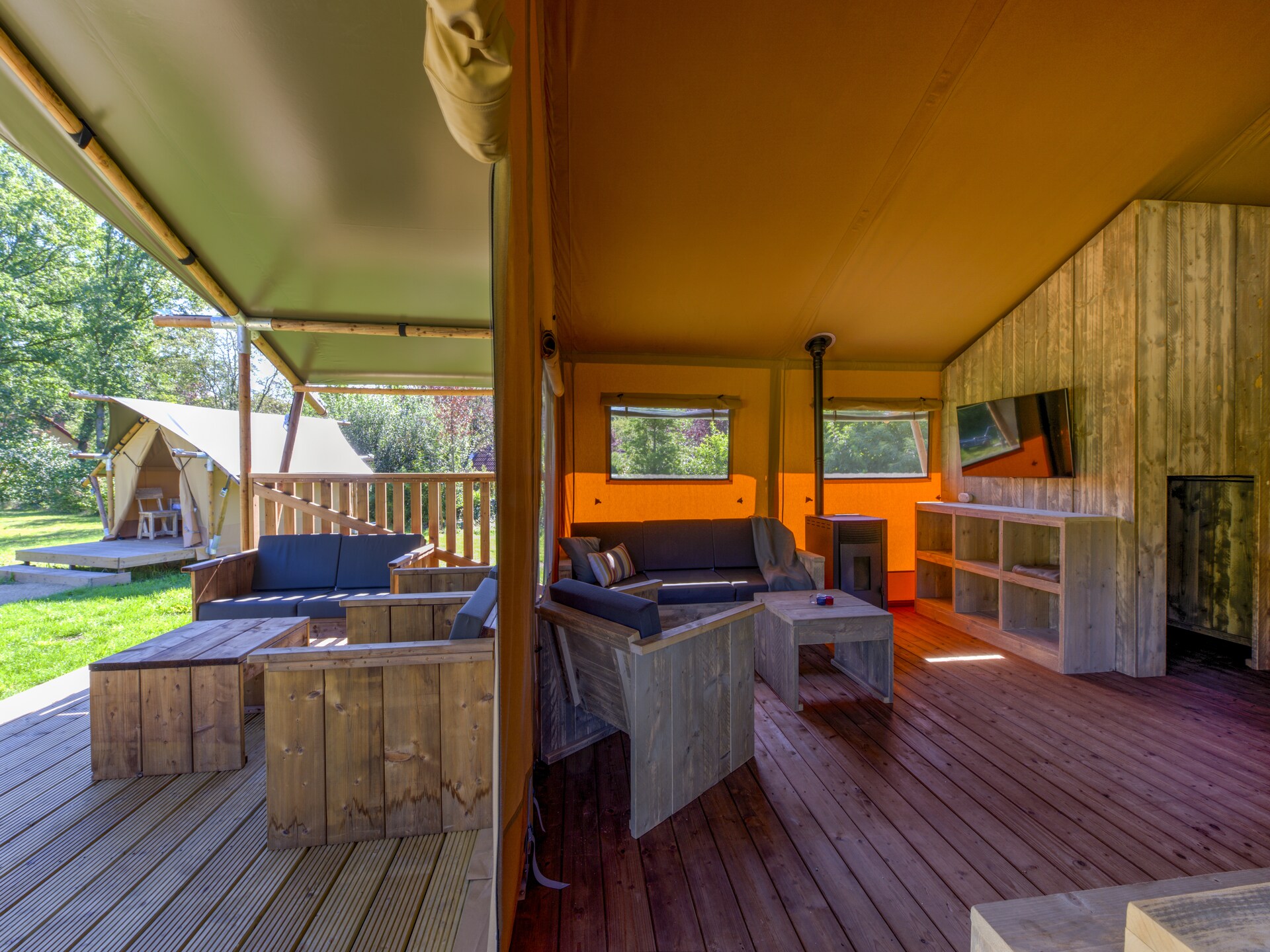 Luxe tentlodge op rustig vakantiepark in het Overijsselse Vechtdal - foto 15