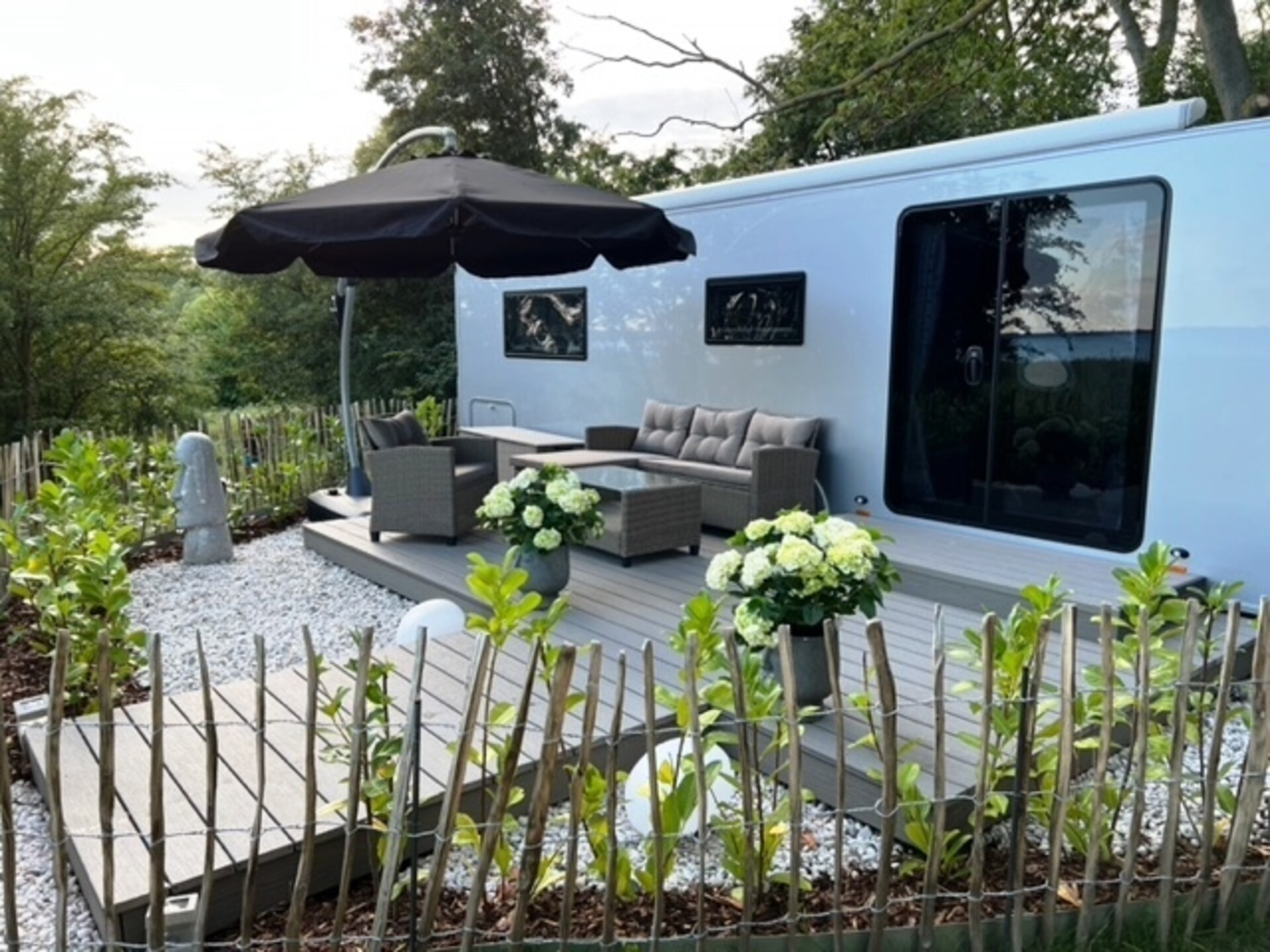 Glamping stacaravan Dreamer met uitzicht op het Achterwasser - foto 1