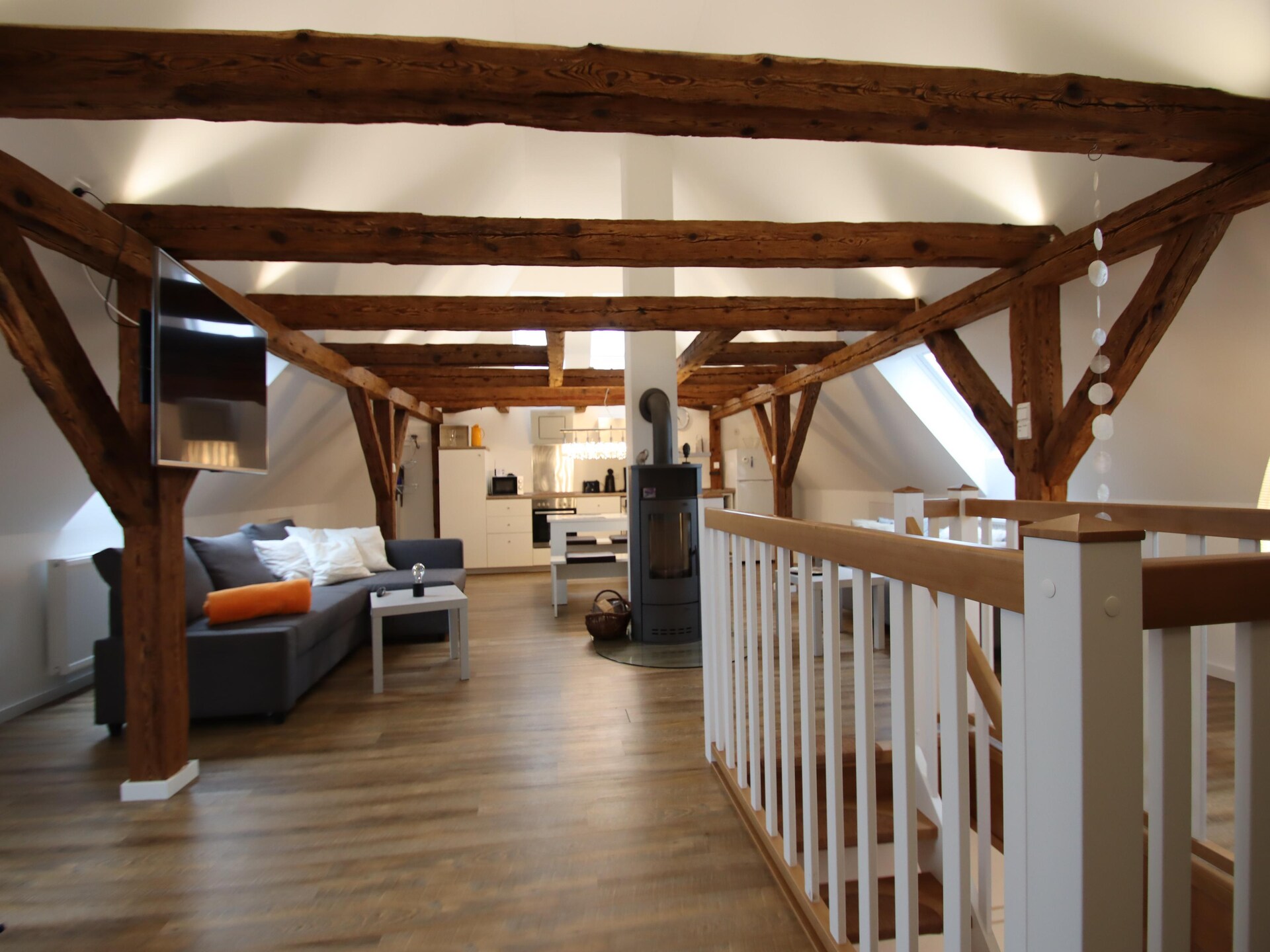 Luxe appartement op boerenerf nabij Plauer See – 100 m², open haard & WLAN - foto 7