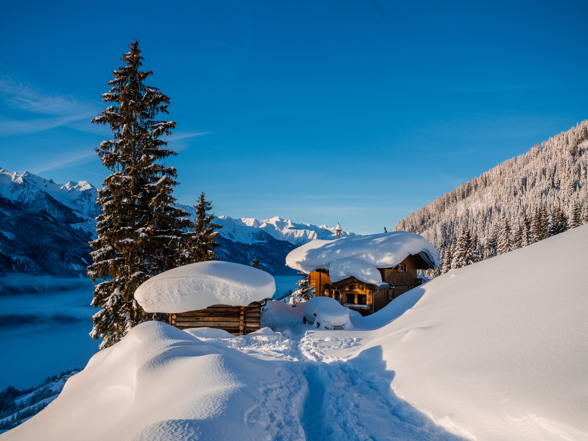 Stiermoos Hütte: Ruim vakantiehuis voor 6 in Hollersbach bij skigebied Kitzbühel - foto 18
