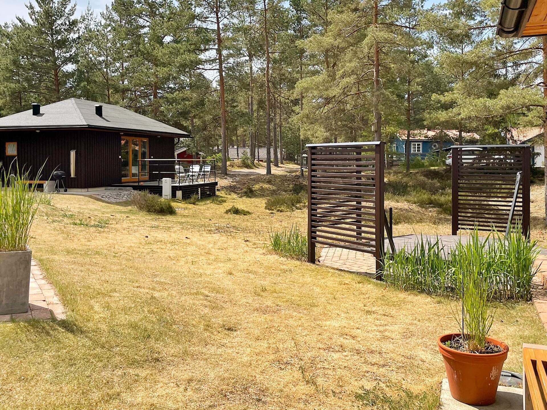 Knus Zweeds vakantiehuisje aan de golfbaan, 600m van zee en strand in Åhus - foto 6