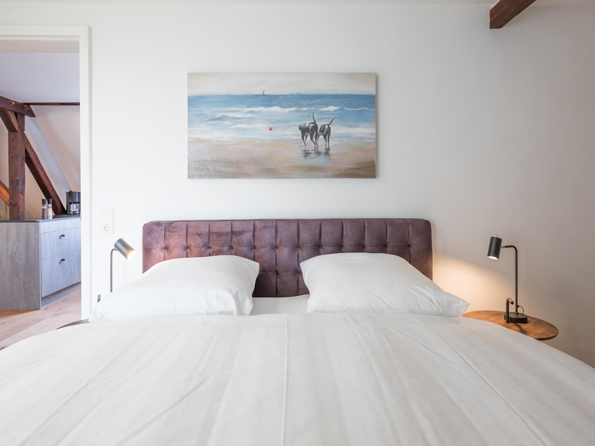 Appartement aan de Arlau Schleuse met weids uitzicht over natuurreservaat Beltringharder Koog - foto 13