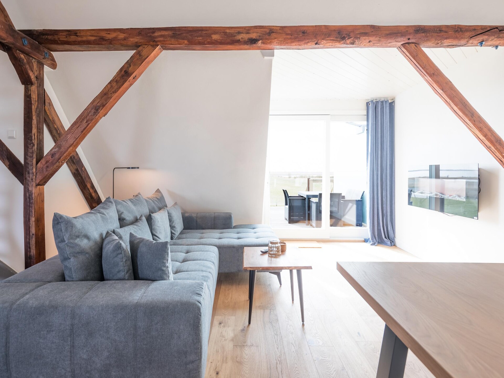Appartement aan de Arlau Schleuse met weids uitzicht over natuurreservaat Beltringharder Koog - foto 7
