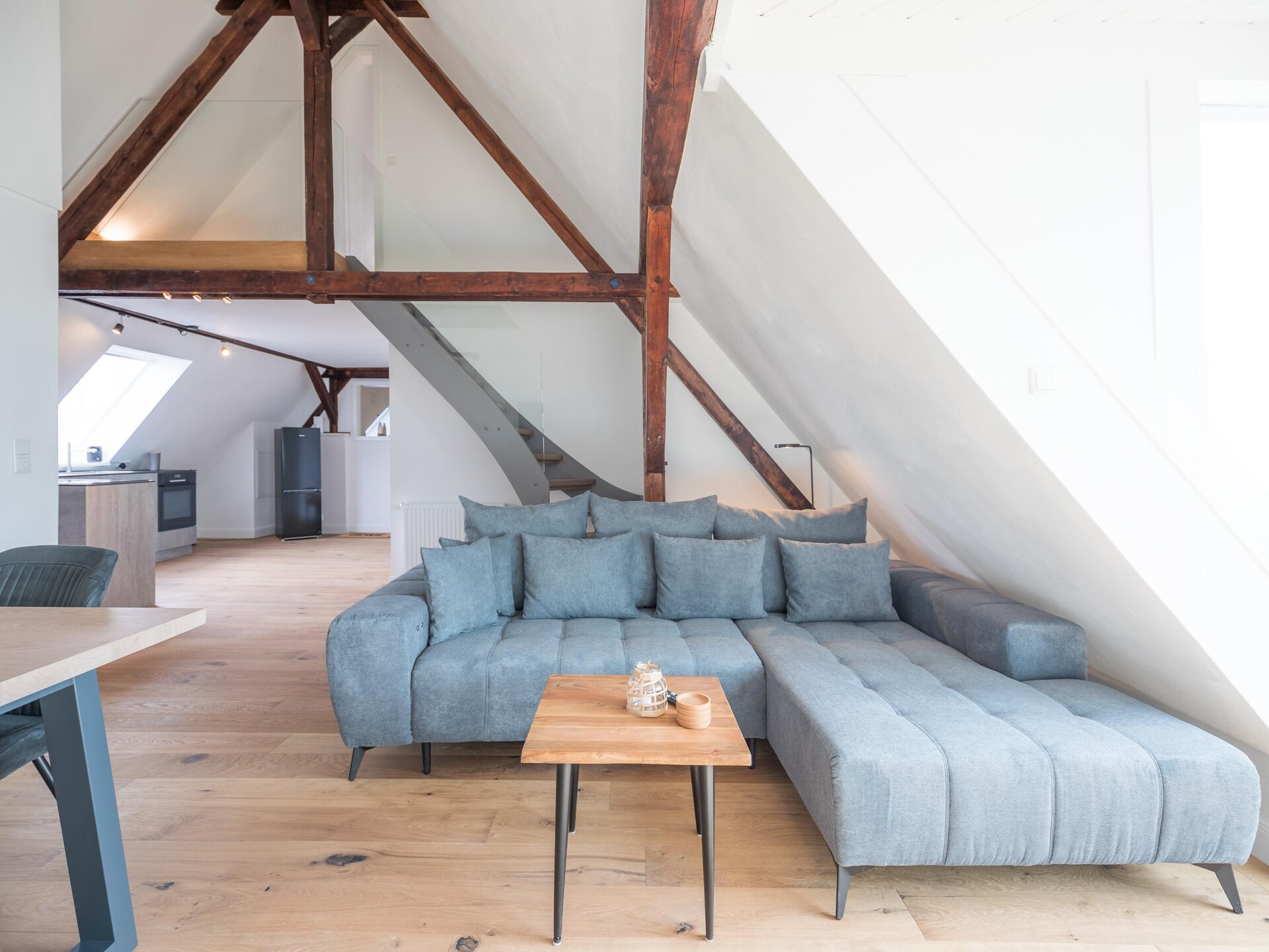 Appartement aan de Arlau Schleuse met weids uitzicht over natuurreservaat Beltringharder Koog - foto 9
