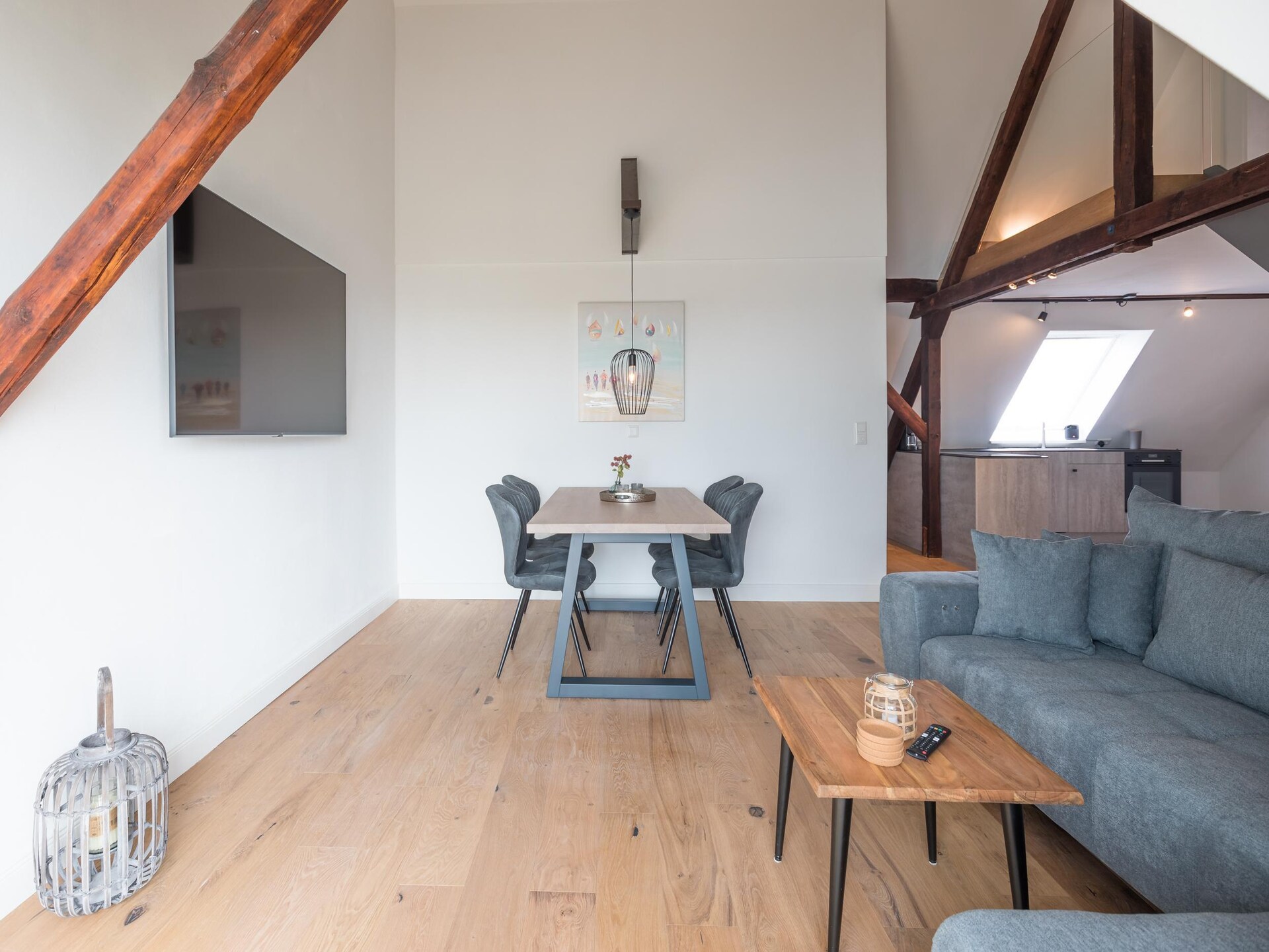 Appartement aan de Arlau Schleuse met weids uitzicht over natuurreservaat Beltringharder Koog - foto 4