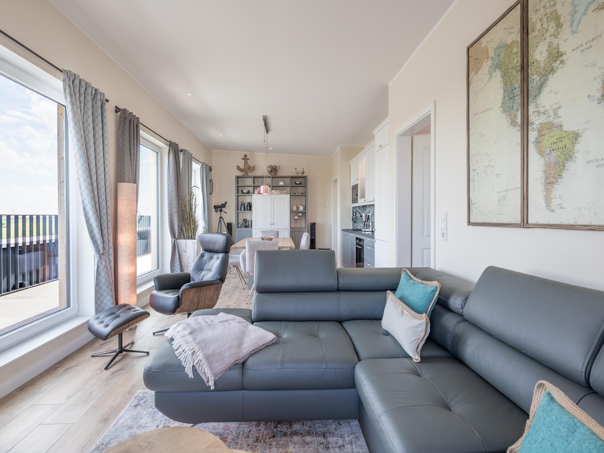 Penthouse met panoramisch uitzicht over de Noordzee en Halligen - foto 5