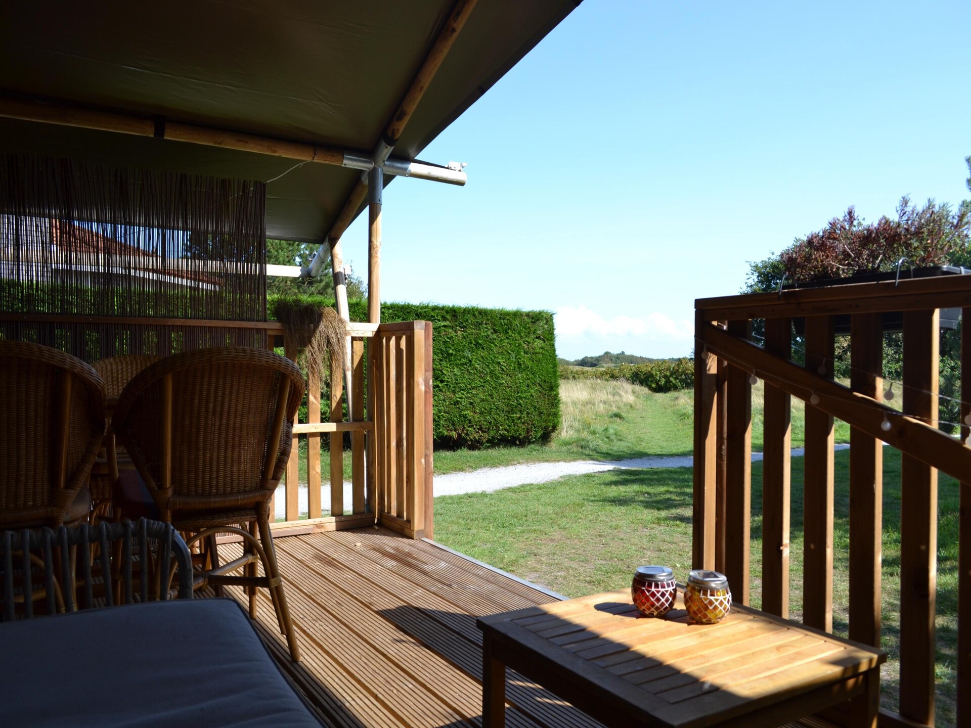 Luxe safaritent met uitzicht op golfbaan, dichtbij strand Hollum - foto 4