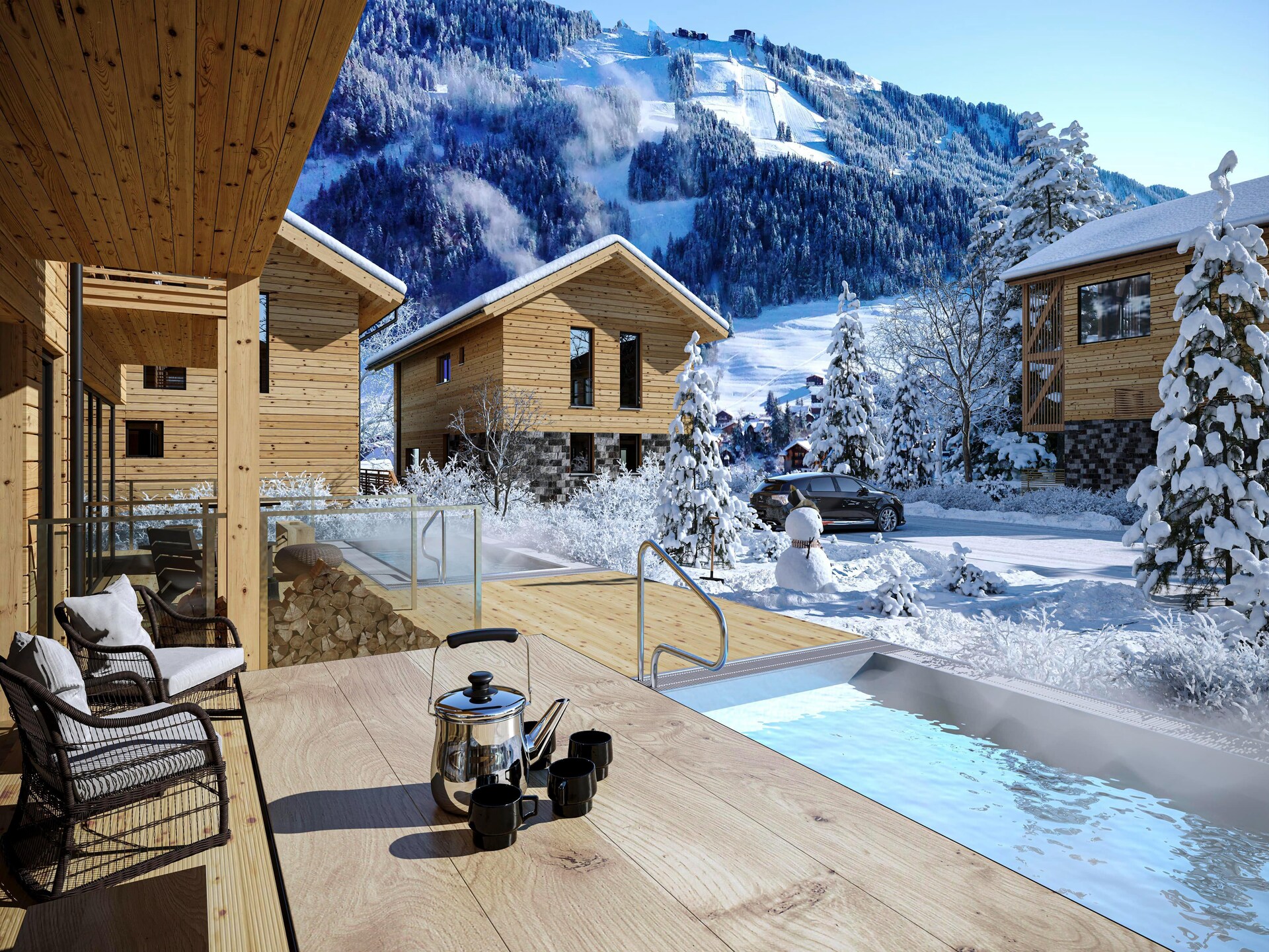 Luxe 8-persoons chalet met privé-spa & zwembad aan de Kreischberg - foto 22
