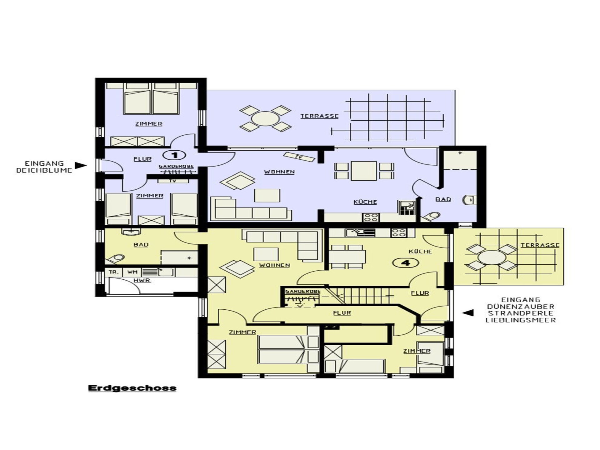 Modern appartement voor 4 aan de golfbaan in St. Peter-Ording Dorf - foto 26