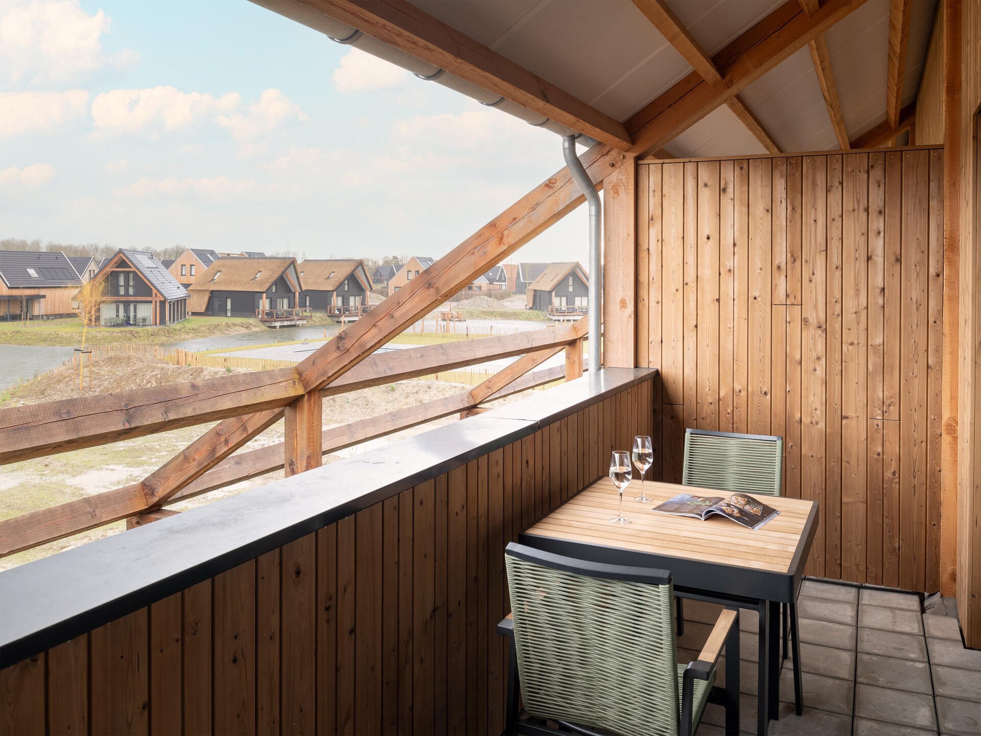 Modern vakantiehuis aan de kreek, 1,2 km van zee in Resort Nieuwvliet-Bad - foto 22