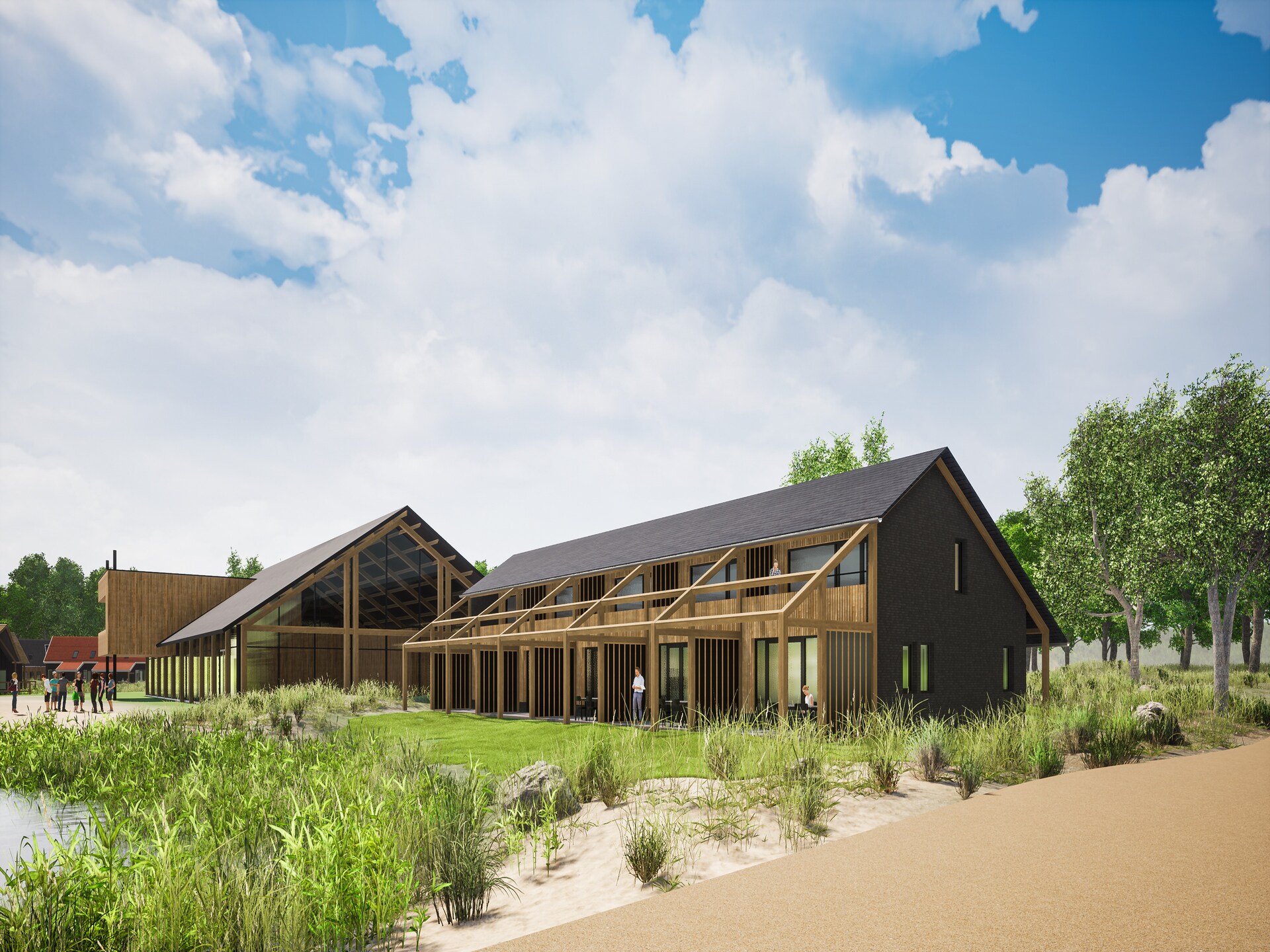 Modern vakantiehuis aan de kreek, 1,2 km van zee in Resort Nieuwvliet-Bad - foto 6
