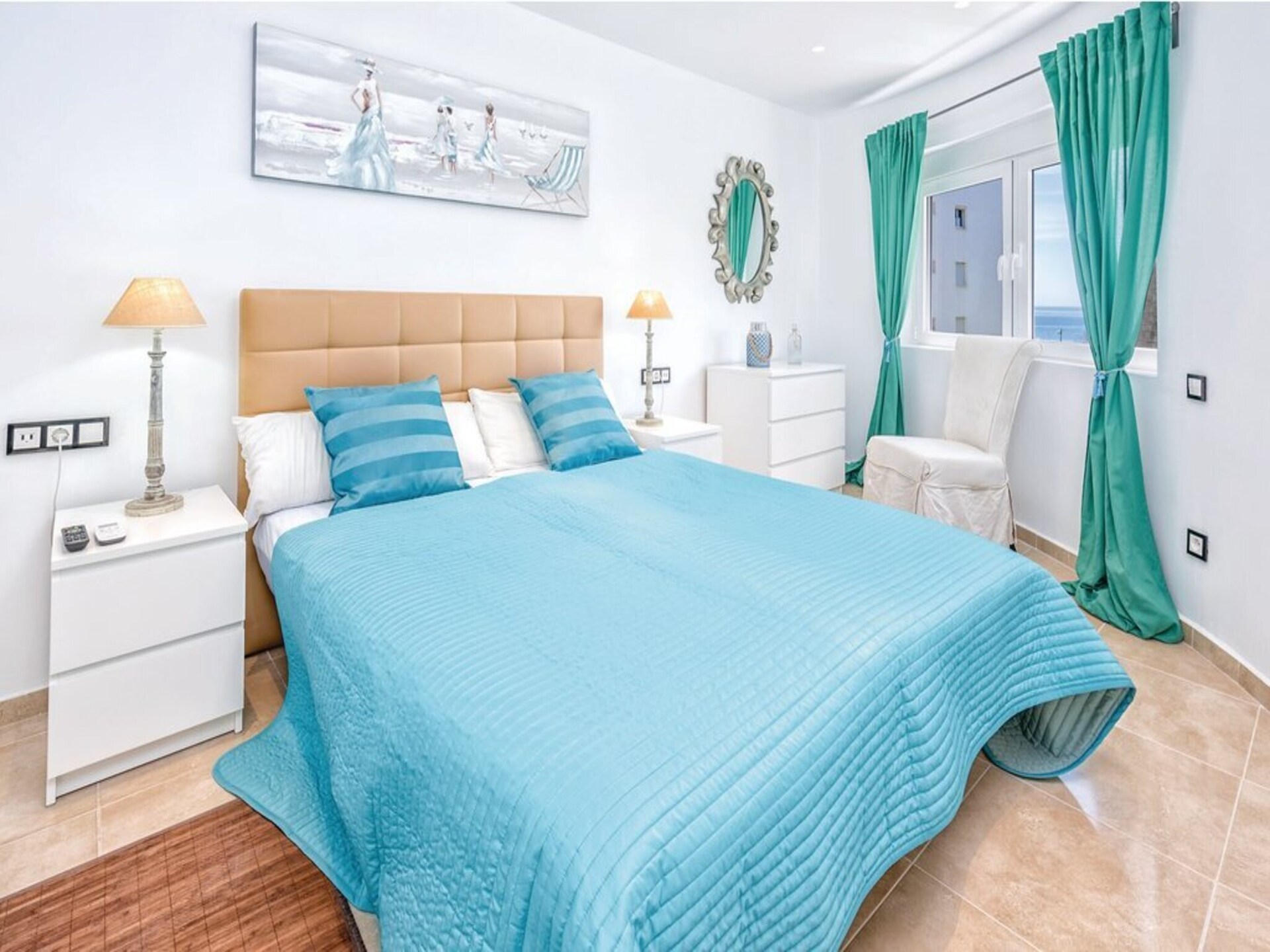 Perla de Algaida II: Elegant zeezicht appartement op 200m van het strand in Mijas - foto 4