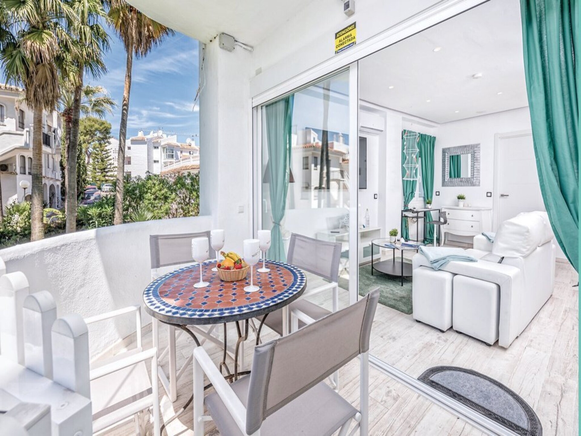 Perla de Algaida II: Elegant zeezicht appartement op 200m van het strand in Mijas - foto 18