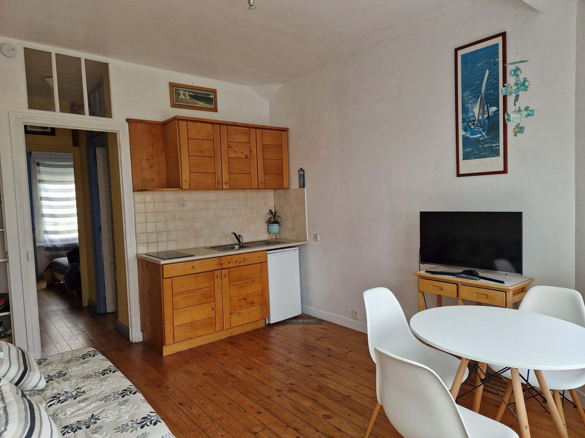 Appartement Port-Blanc met zeezicht en tuin nabij het strand - foto 17