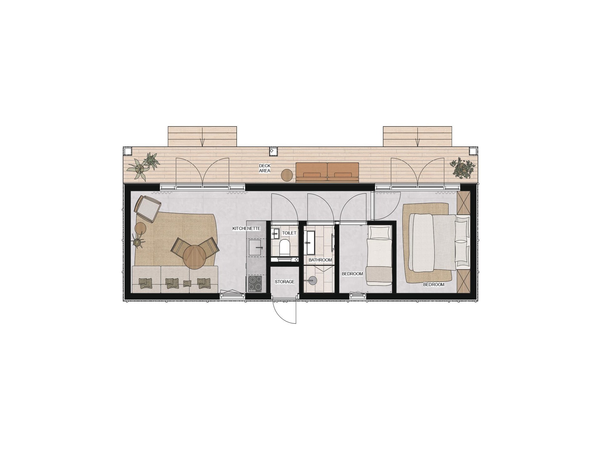 Knusse vakantielodge met veranda op Resort de Parel, huisdieren welkom - foto 11