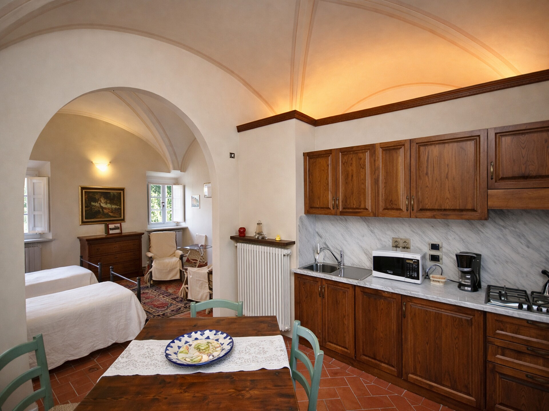 Toegankelijk appartement in Sensano met zwembad en Toscaanse heuvelzicht - foto 8